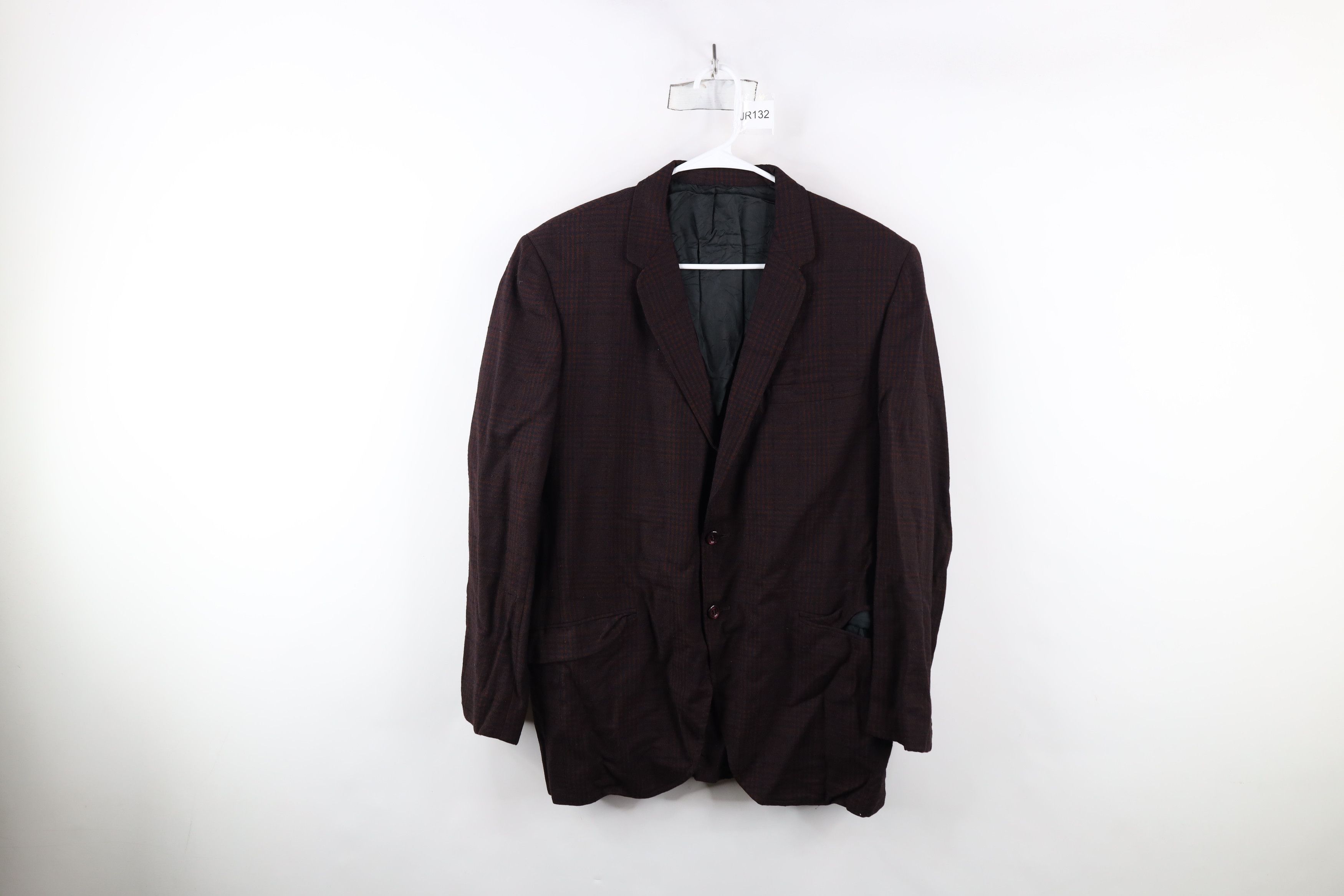 Vintage Vintage 60s Streetwear Sport Coat Suit Jacket Red Plaid USA Size US L / EU 52-54 / 3 - 1 Thumbnail