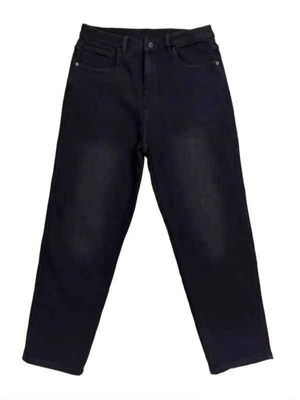VIBE Vintage High Street Thickened and Velvet Flower Casual Jeans Size US 36 / EU 52 - 5 Thumbnail