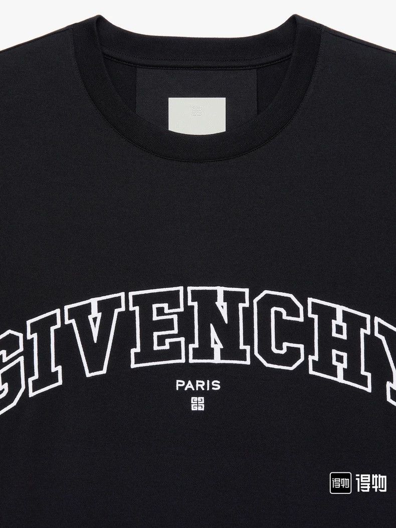 Givenchy Givenchy Logo Embroidered Solid Short Sleeve Drop Shoulder Size US L / EU 52-54 / 3 - 4 Thumbnail