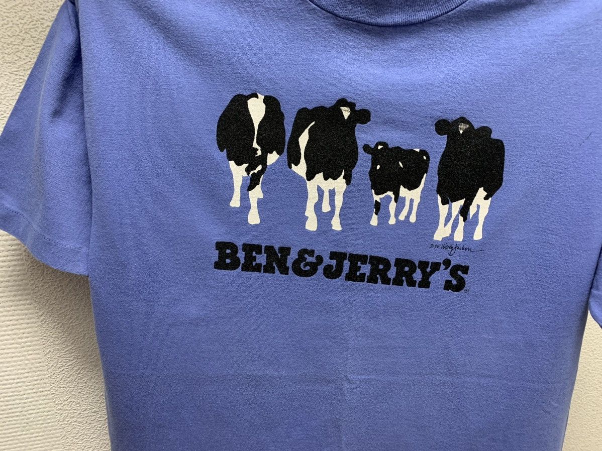 Hanes Vintage Ben & Jerrys 1990th single t-shirt made in Usa cow Size US L / EU 52-54 / 3 - 3 Thumbnail