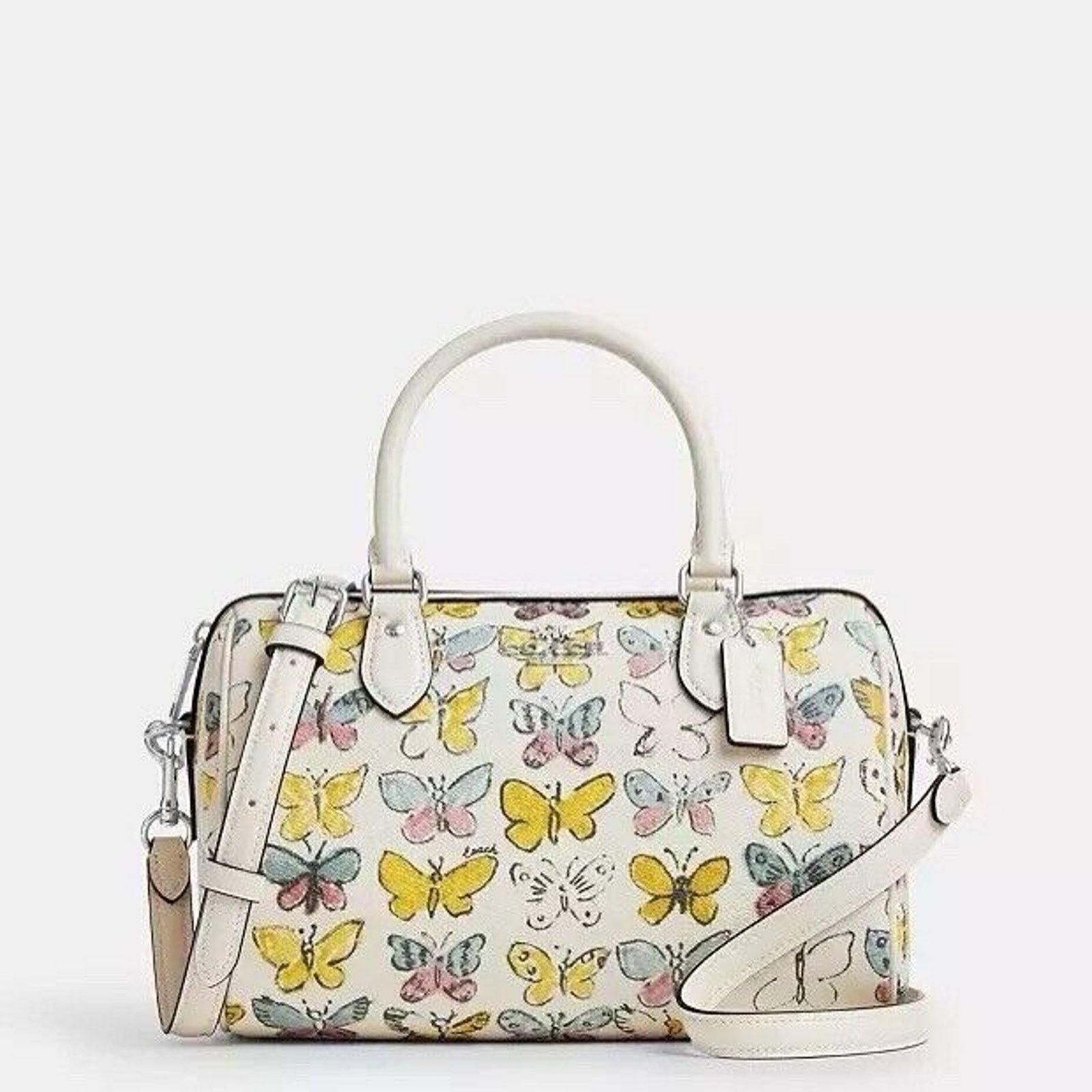 Coach NWT Coach Rowan Satchel Bag With Butterfly CAK07 Size ONE SIZE - 4 Thumbnail