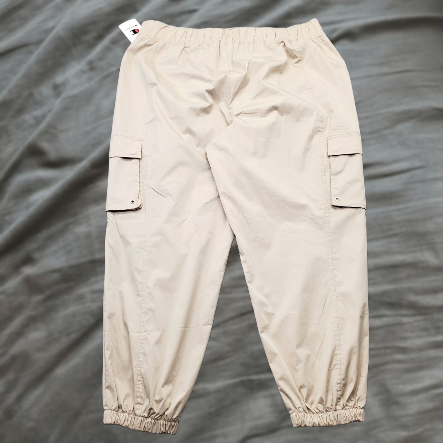 Champion Champion Jogger Pants Womens 2XL Tan Performance Cargo Pockets Elastic Waist Size: Womens 2XL Tan Jogger Pants Size 40" / US 18 - 1 Thumbnail