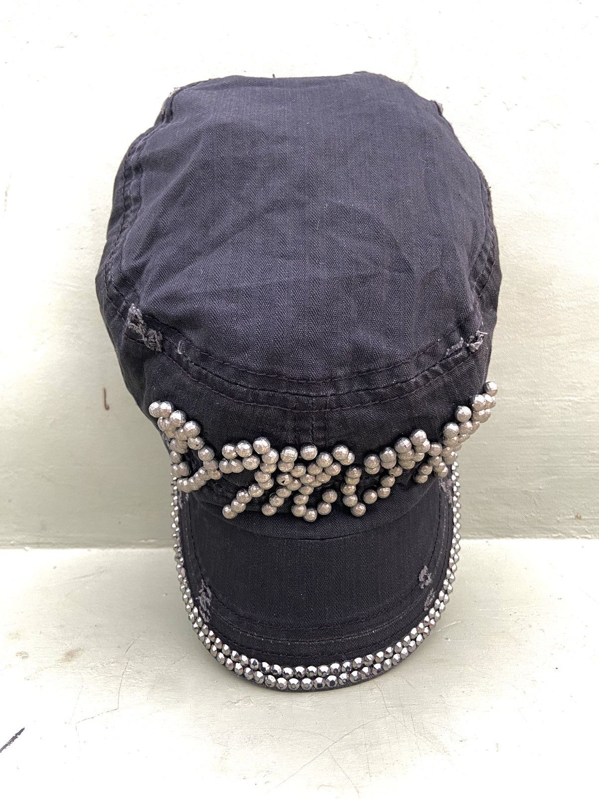 If Six Was Nine 2000s zircon studded patrol hat Size ONE SIZE - 4 Thumbnail