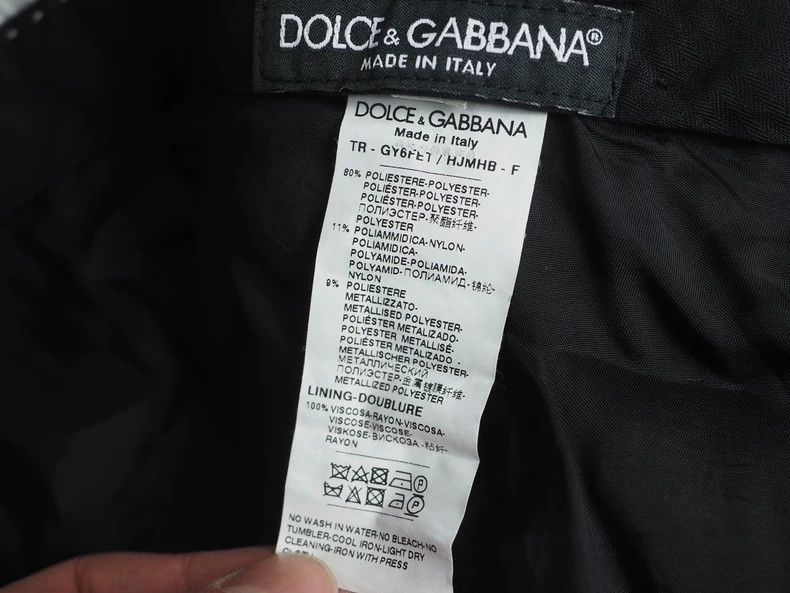 Dolce & Gabbana Dolce GabbanaBlue silver thread full of floral embroidered Size 44R - 7 Thumbnail
