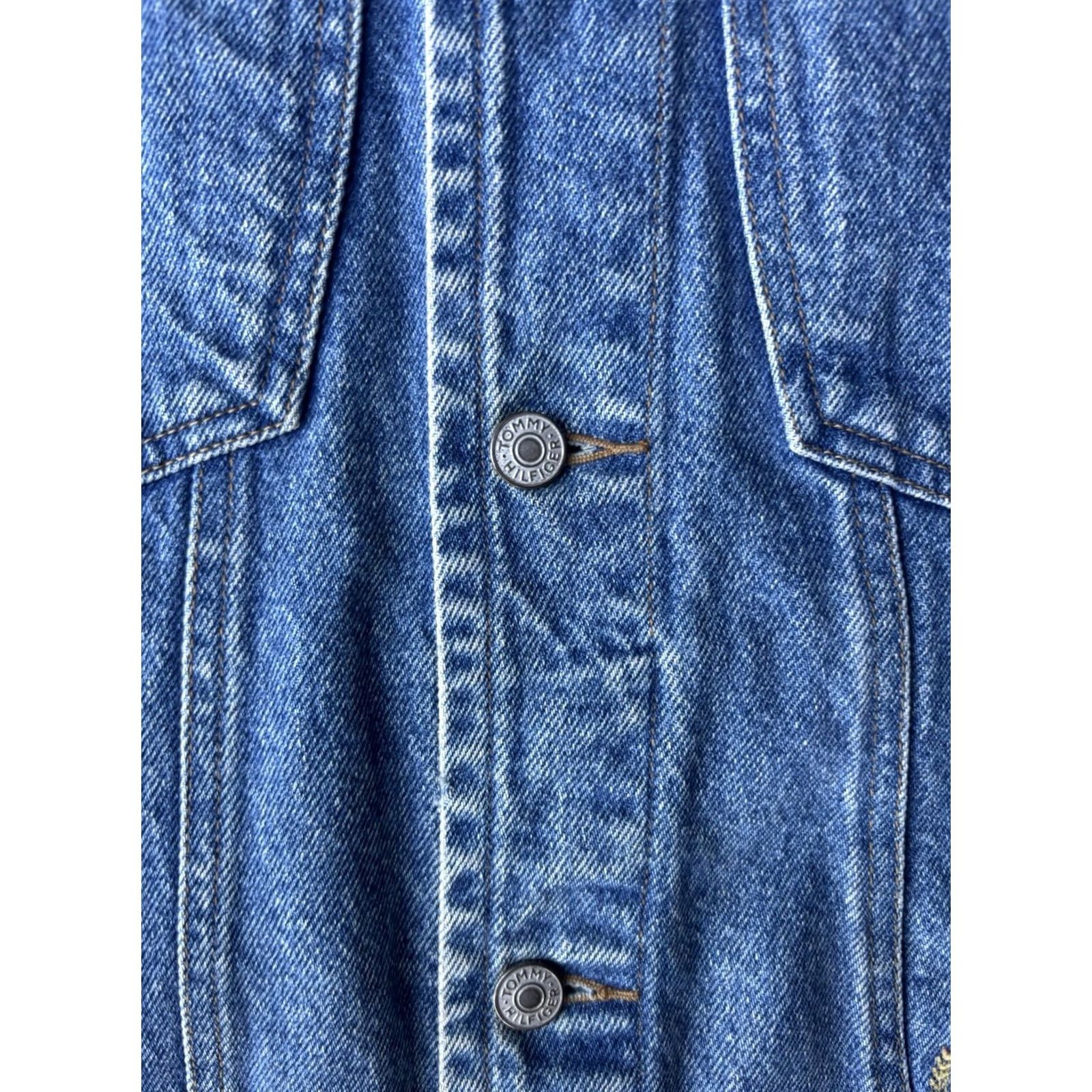 Tommy Hilfiger VINTAGE Tommy Hilfiger Denim Vest Mens Large Crest 90s Size US L / EU 52-54 / 3 - 4 Thumbnail