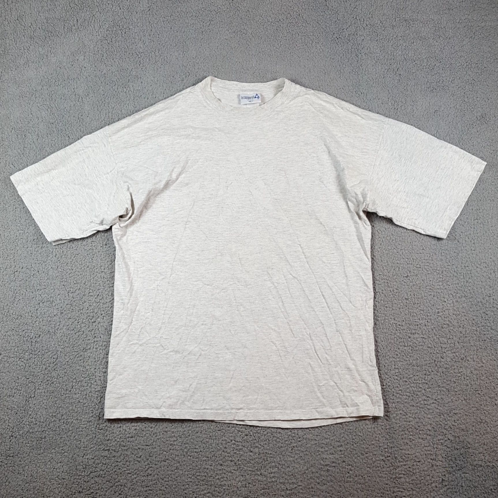 Le Coq Sportif VINTAGE Le Coq Sportif Tennis Gray Logo Embroidered T-Shirt Men's XL 90s Short Sleeve Size US XL / EU 56 / 4 - 3 Thumbnail