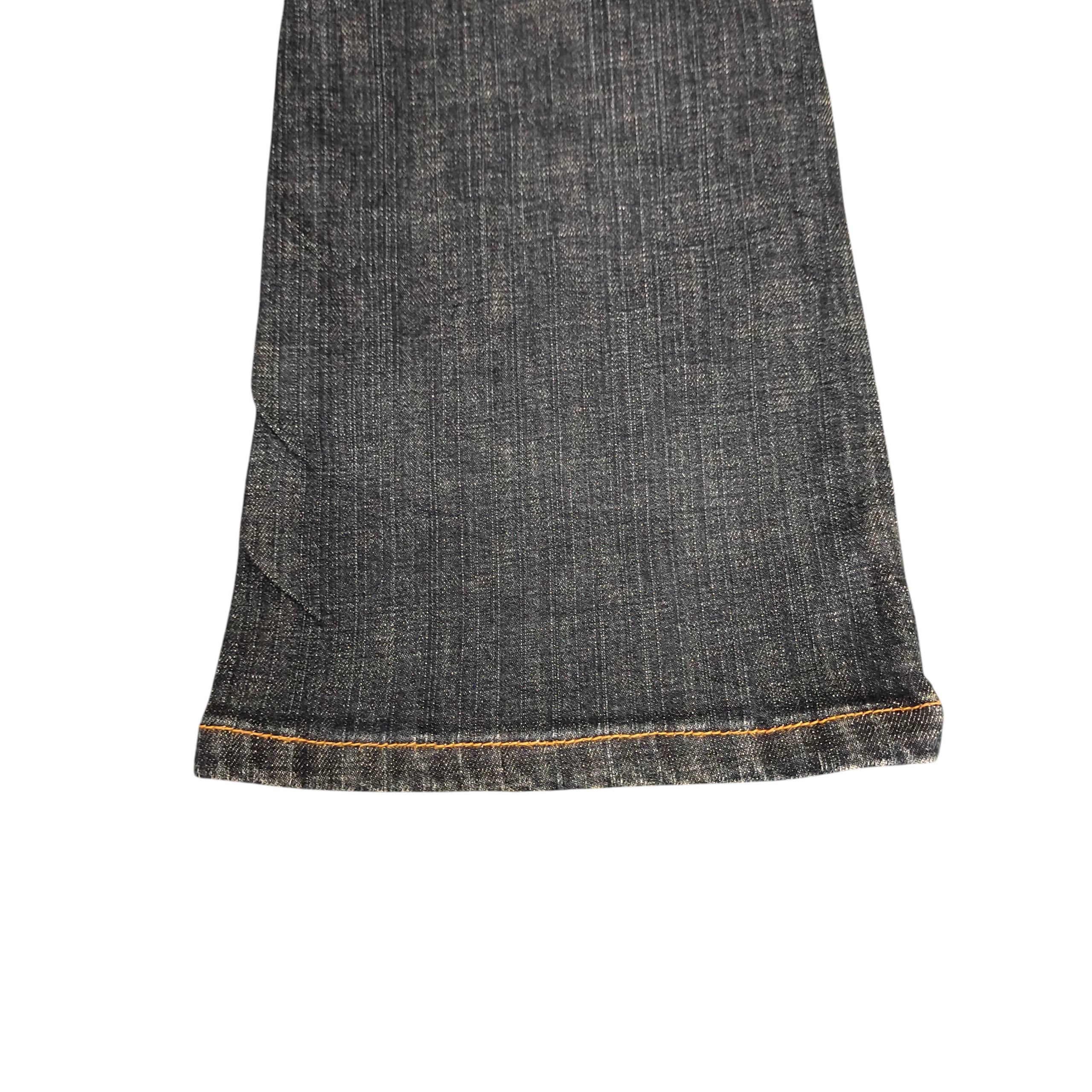 If Six Was Nine Flare Jeans Alpha Cubic Tribal Embroider Distress Bootcut Size US 30 / EU 46 - 6 Thumbnail