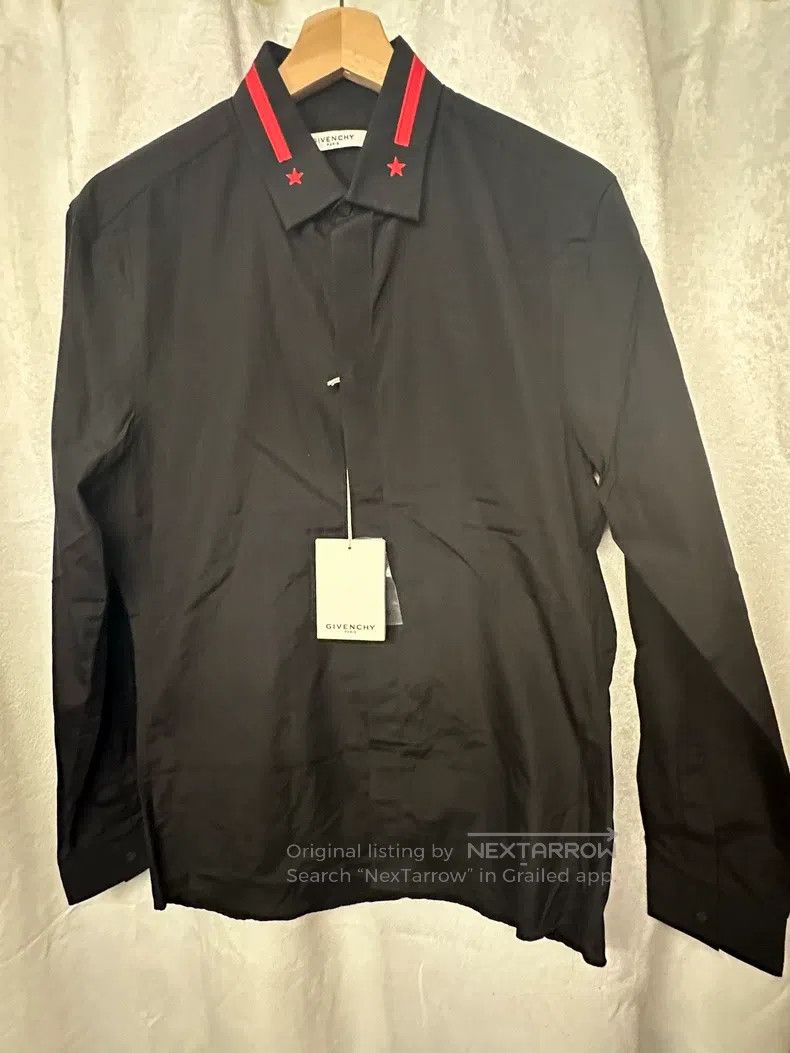 Givenchy Givenchy Classic Star-Striped Black Shirt Size US S / EU 44-46 / 1 - 1 Thumbnail