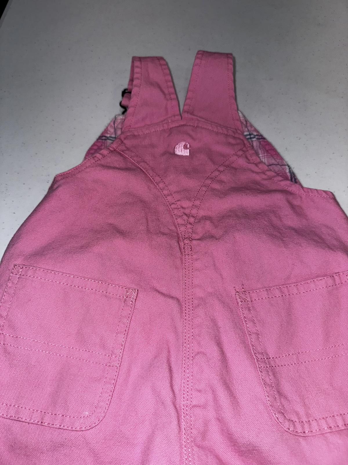 Carhartt Carhartt Kids' Pink Overalls 4T Size XXS / US 00 / IT 34 - 4 Thumbnail