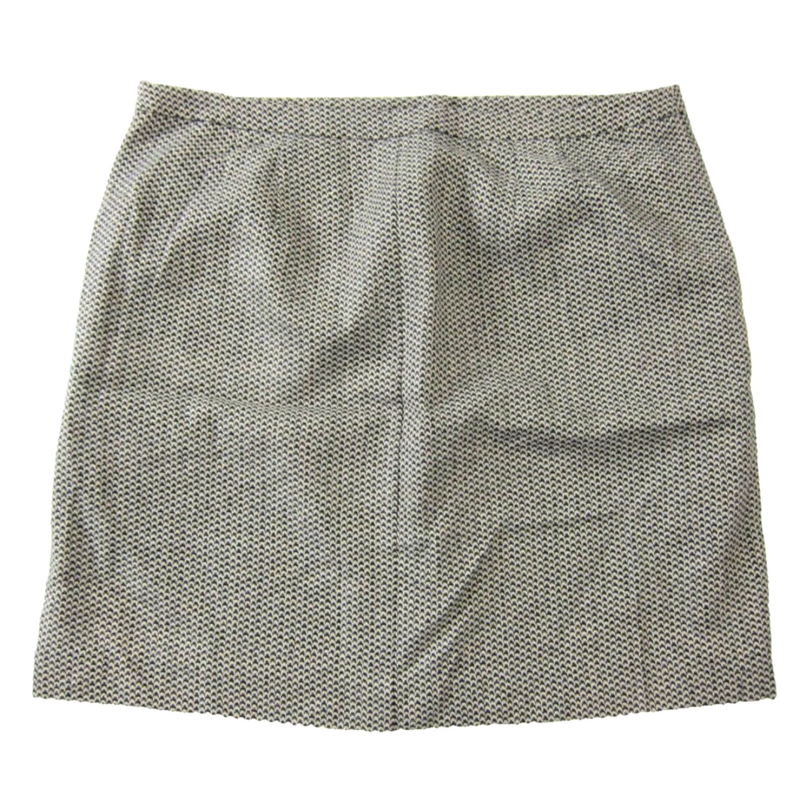 Ann Taylor NWT Ann Taylor Loft Black Gold Speckled Lined Pencil Work Skirt Women 14 Size 36" / US 14 / IT 50 - 2 Thumbnail