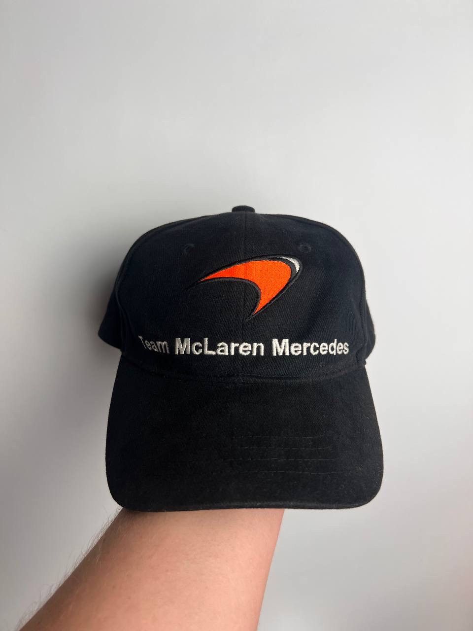 Vintage 00s Team McLaren Mercedes Mobile Racing F1 Cap y2k