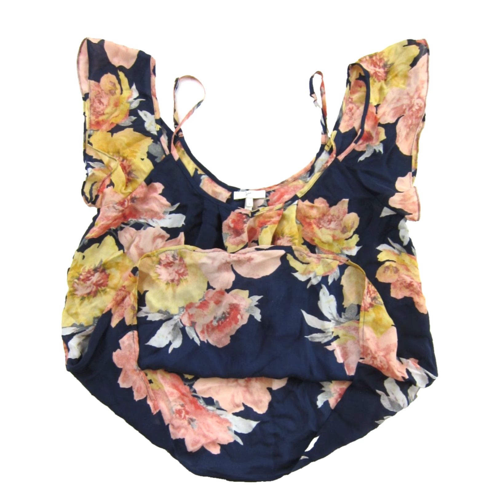 Joie JOIE Blouse Off The Shoulder Top Silk Floral Rose Blue S Womens Small Size S / US 4 / IT 40 - 4 Thumbnail