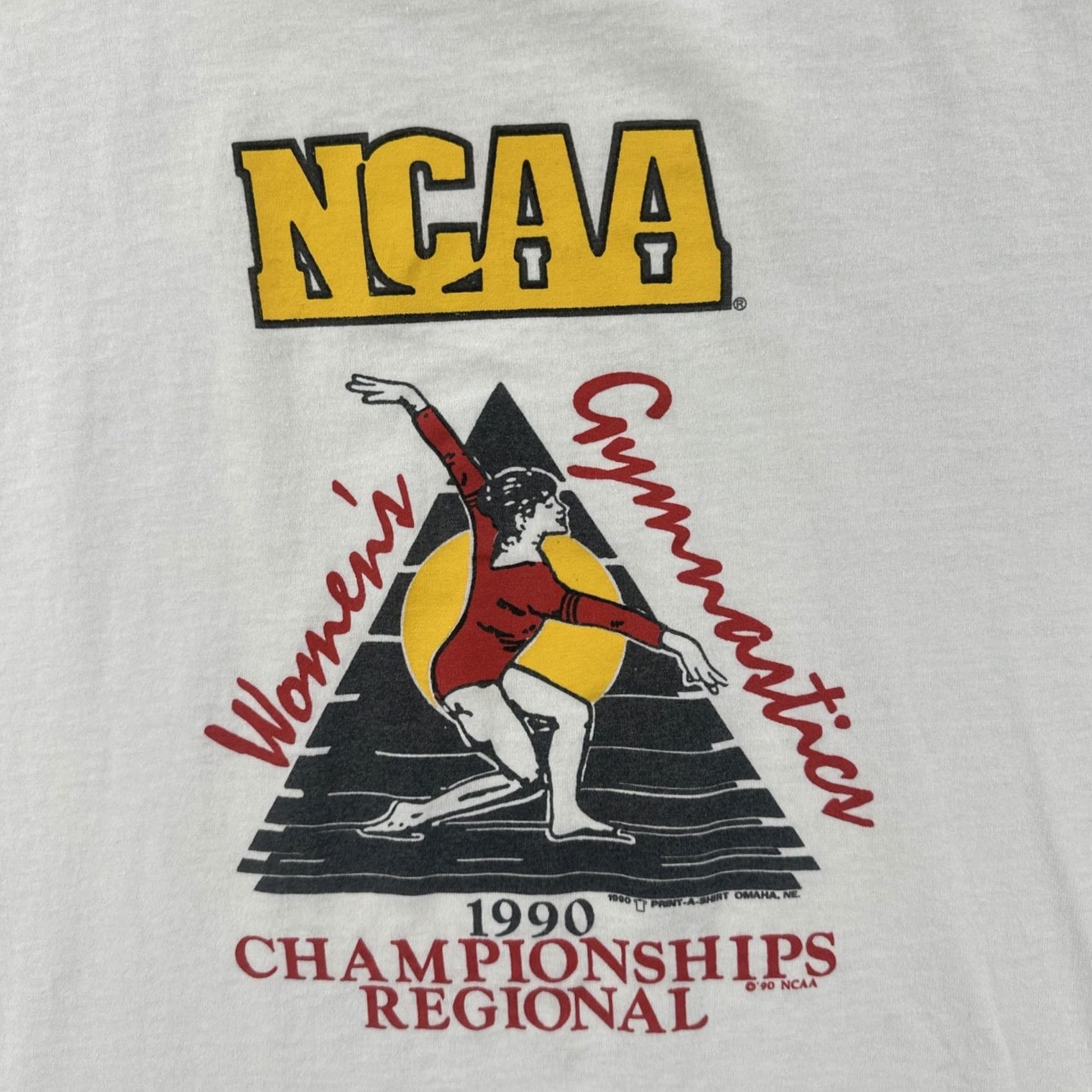 Vintage VINTAGE Screen Stars XL White Single Stitch USA Made 1990 NCAA Women’s Gymnastics Shirt Mens Size XL / US 12-14 / IT 48-50 - 6 Thumbnail