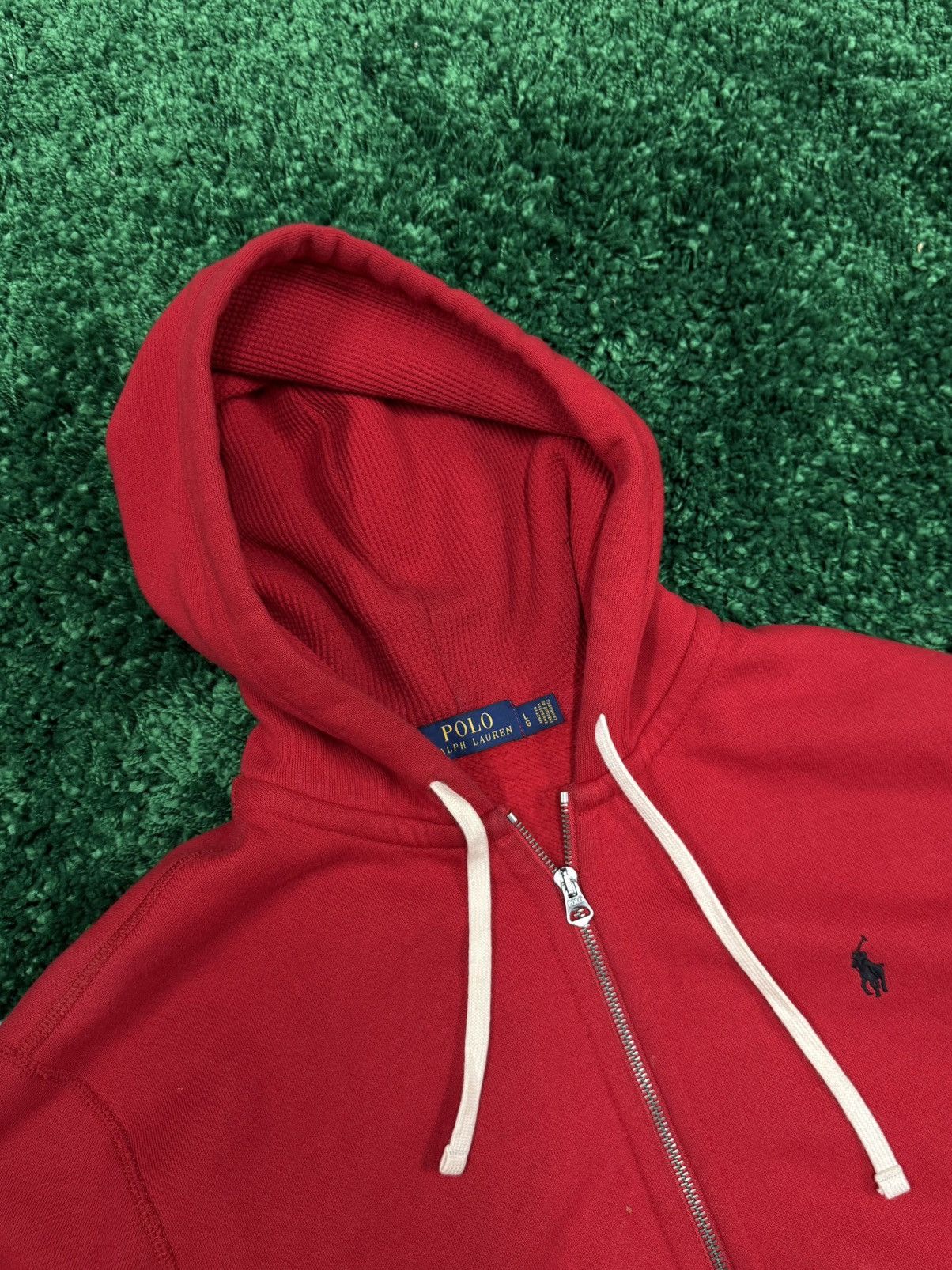 Polo Ralph Lauren Polo Ralph Lauren Big Drawstring Red Hoodie Large PRL Size US L / EU 52-54 / 3 - 3 Thumbnail