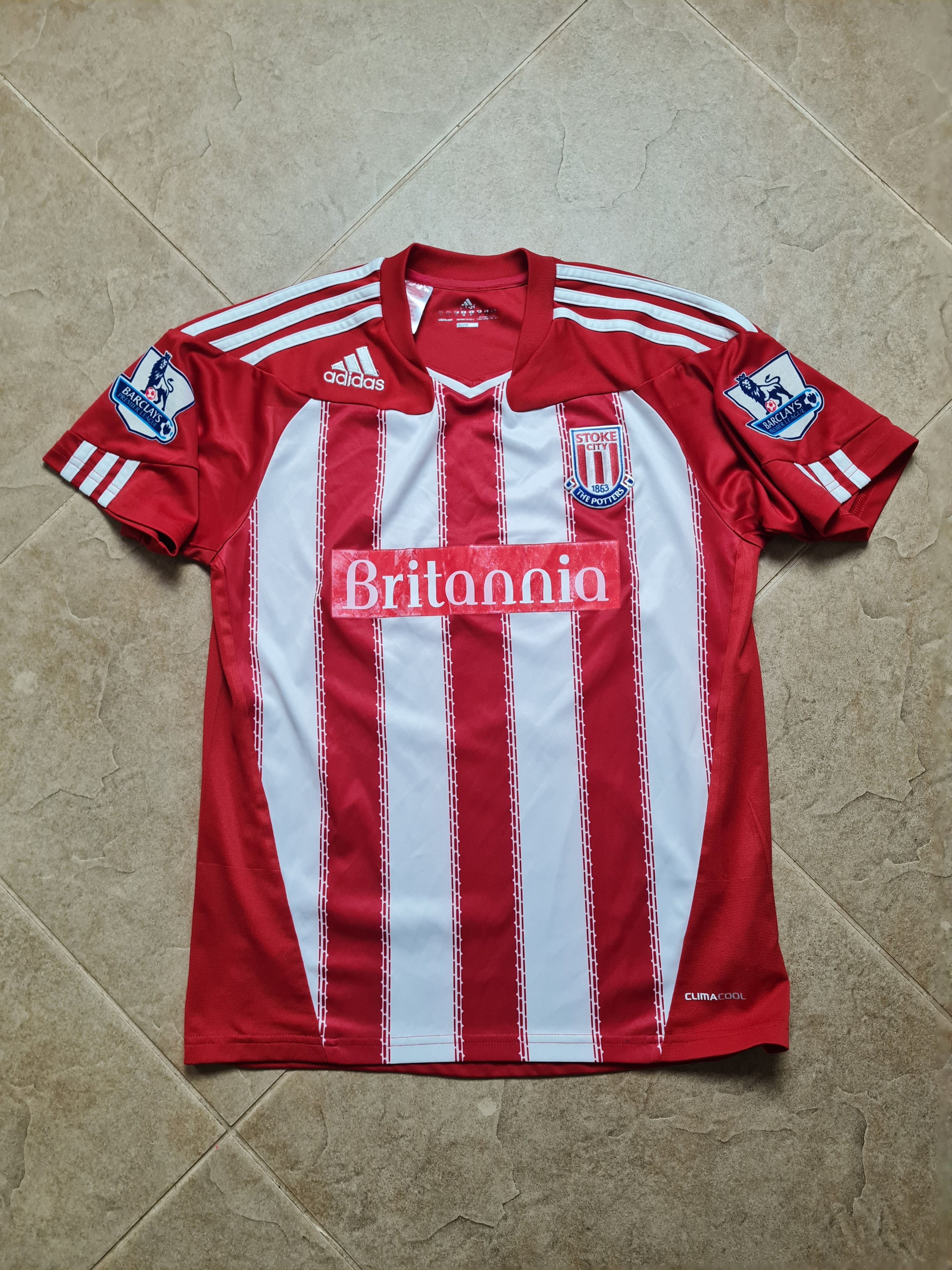 Adidas Jersey Adidas #9 Jones Stoke City 2010/11 Soccer Shirt Size US XS / EU 42 / 0 - 2 Thumbnail