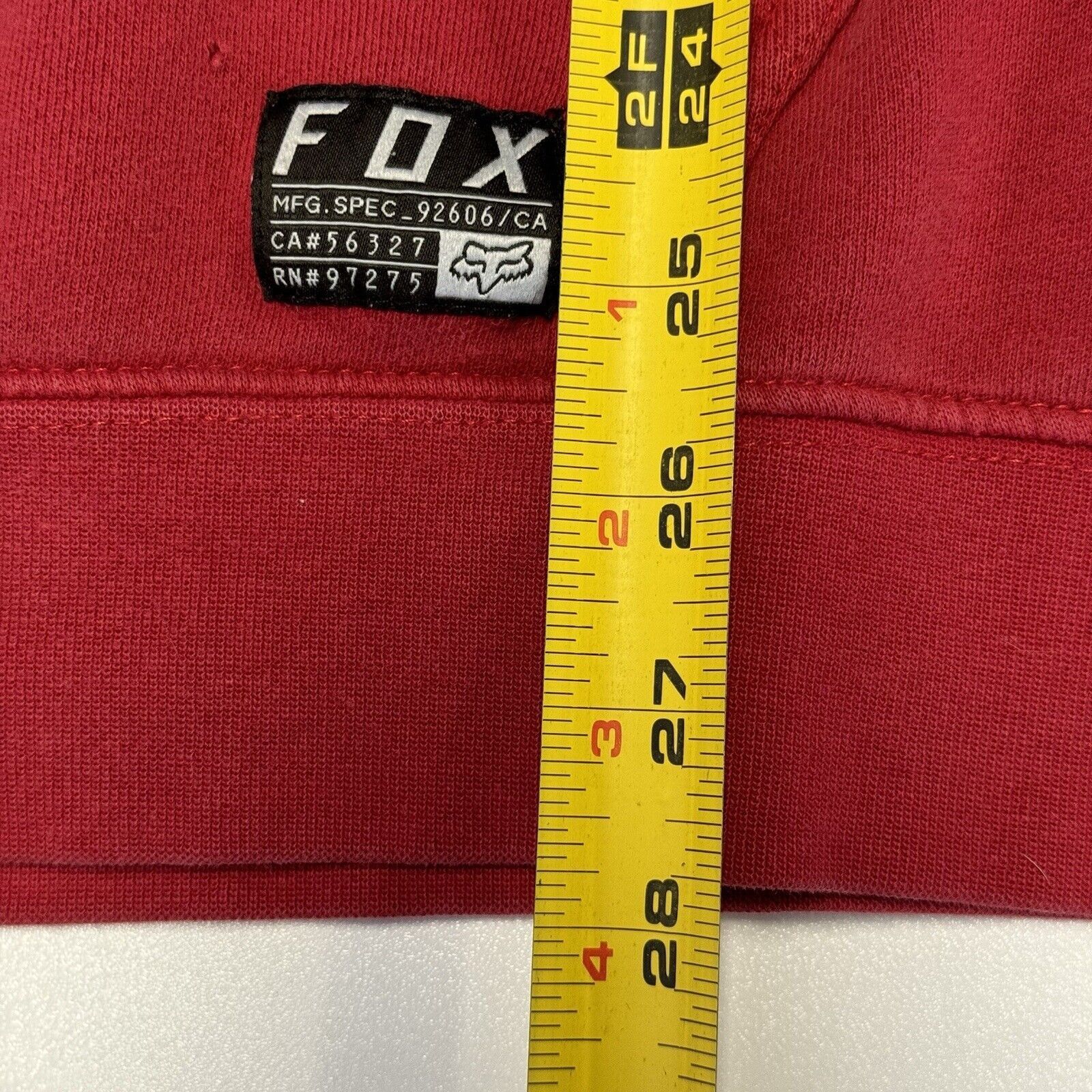Fox Racing Fox Racing Hoodie Mens Large L Red Pullover Hoodie Size US L / EU 52-54 / 3 - 13 Thumbnail