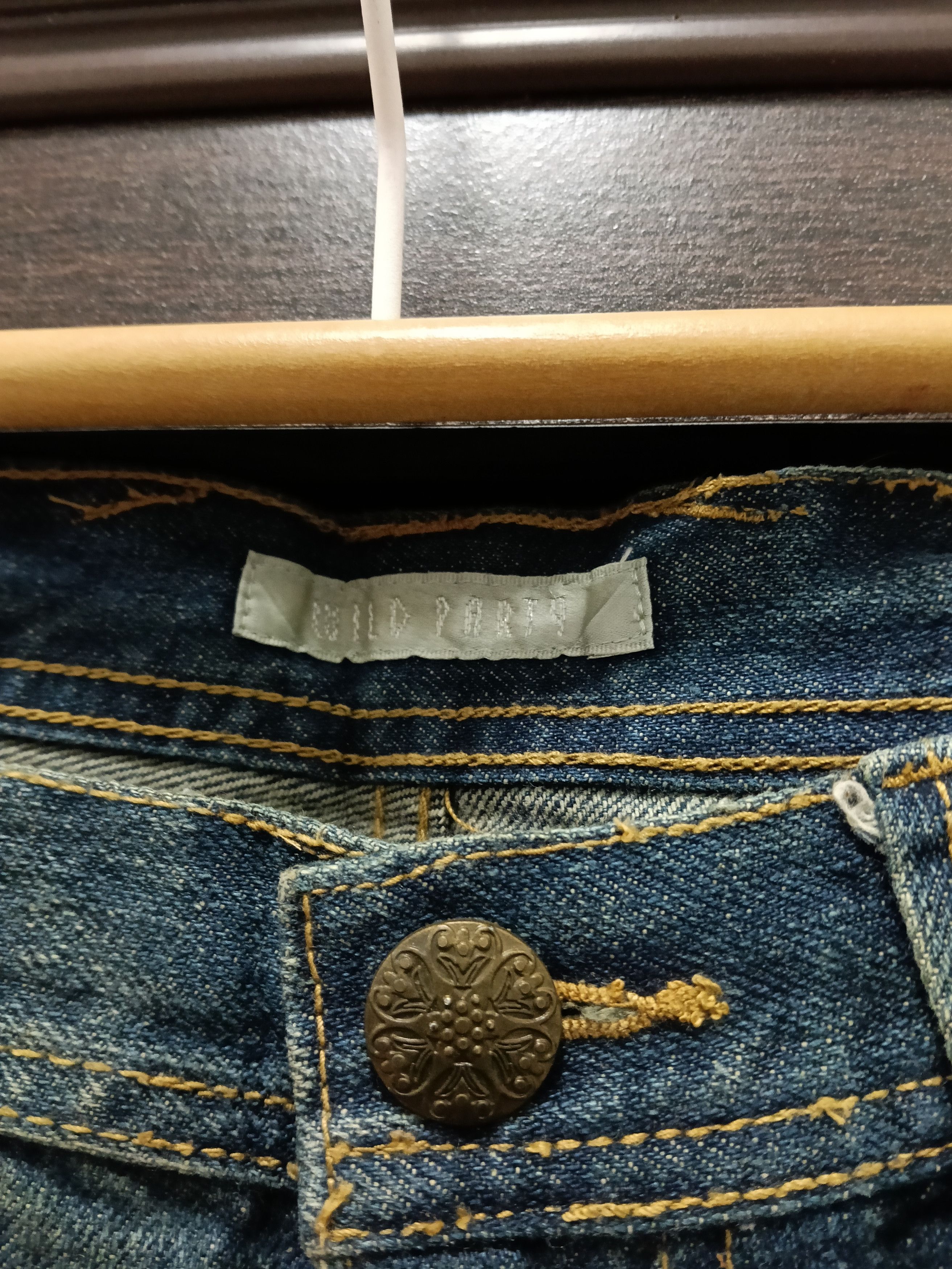 Japanese Brand 💥Flared Bootcut Wild Party Japanese Denim💥 Size US 31 - 5 Thumbnail
