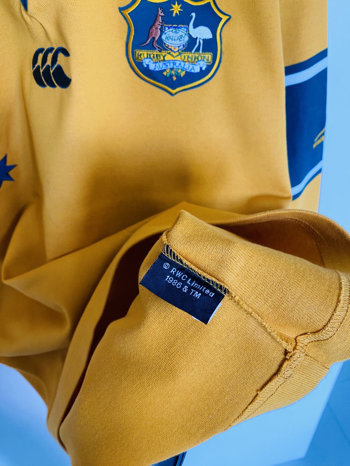 Canterbury of New Zealand × Vintage Vintage Canterbury Polo Rugby Shirt Australia Wallabies Size US M / EU 48-50 / 2 - 7 Thumbnail
