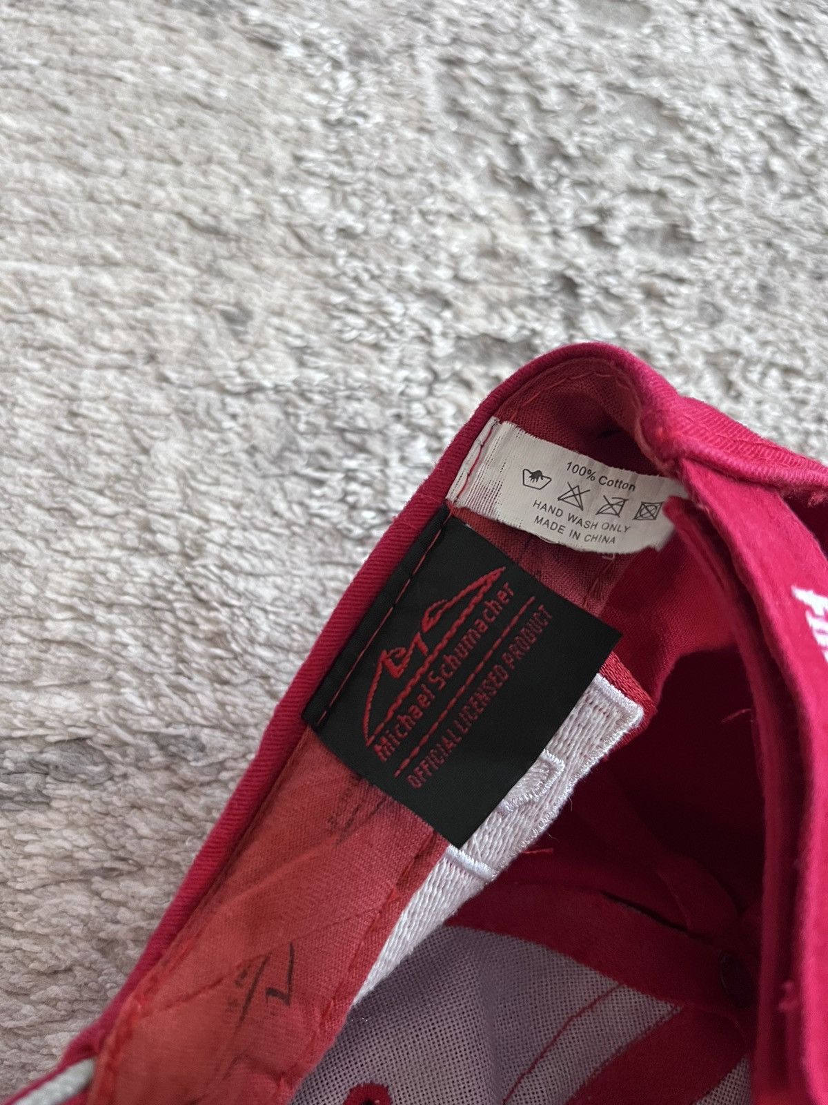 Ferrari Vintage Final Edition Michael Schumacher Formula 1 Red Cap Size ONE SIZE - 3 Thumbnail
