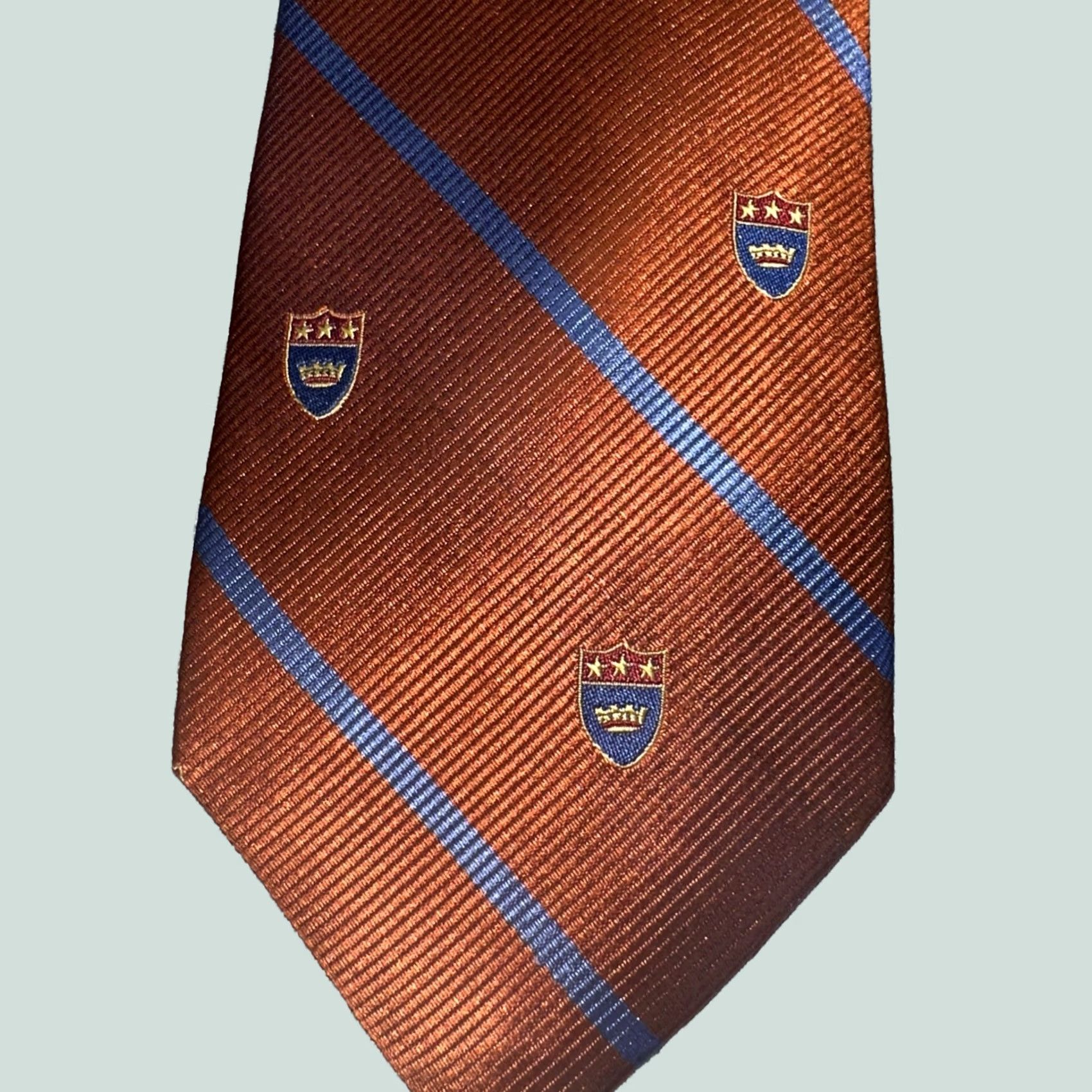 Merona Merona Tie Striped 59 In Blue Amber Men’s Pre-owned Size ONE SIZE - 1 Thumbnail