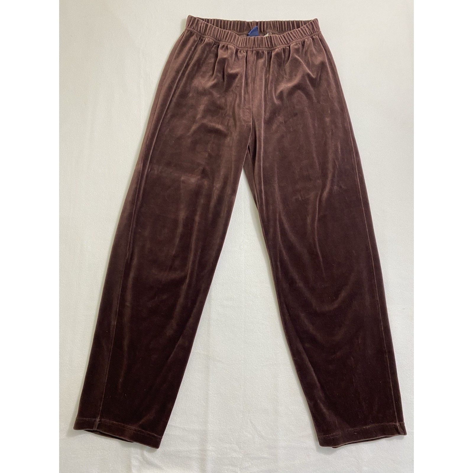 Basic Editions Vintage Womens Medium Dark Brown Velour Tracksuit Set Y2K Size 27" / US 4 / IT 40 - 5 Thumbnail