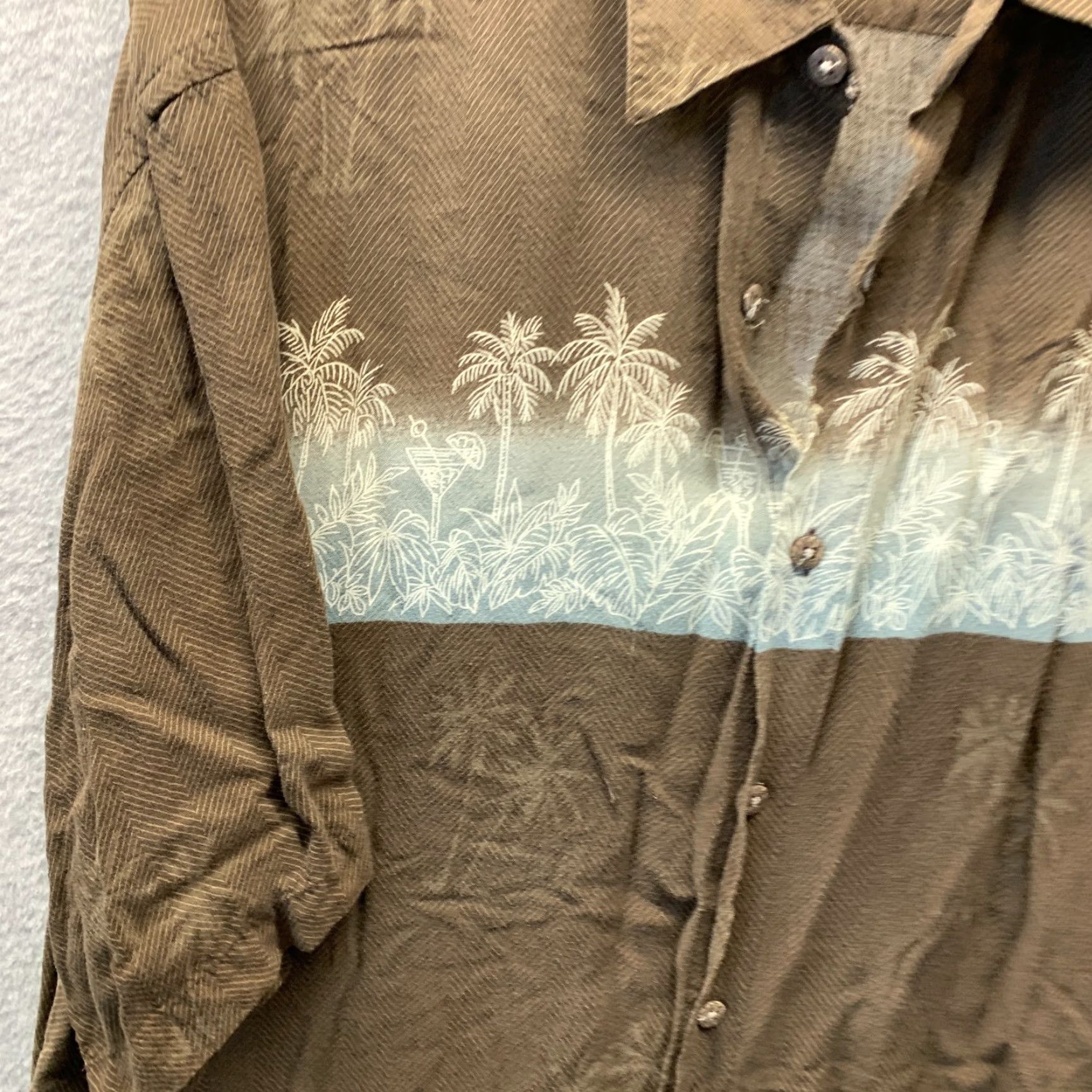 Vintage VINTAGE Campia Moda Shirt Adult 2XL Brown Floral Rayon Viscose Casual Men Size US XXL / EU 58 / 5 - 3 Thumbnail