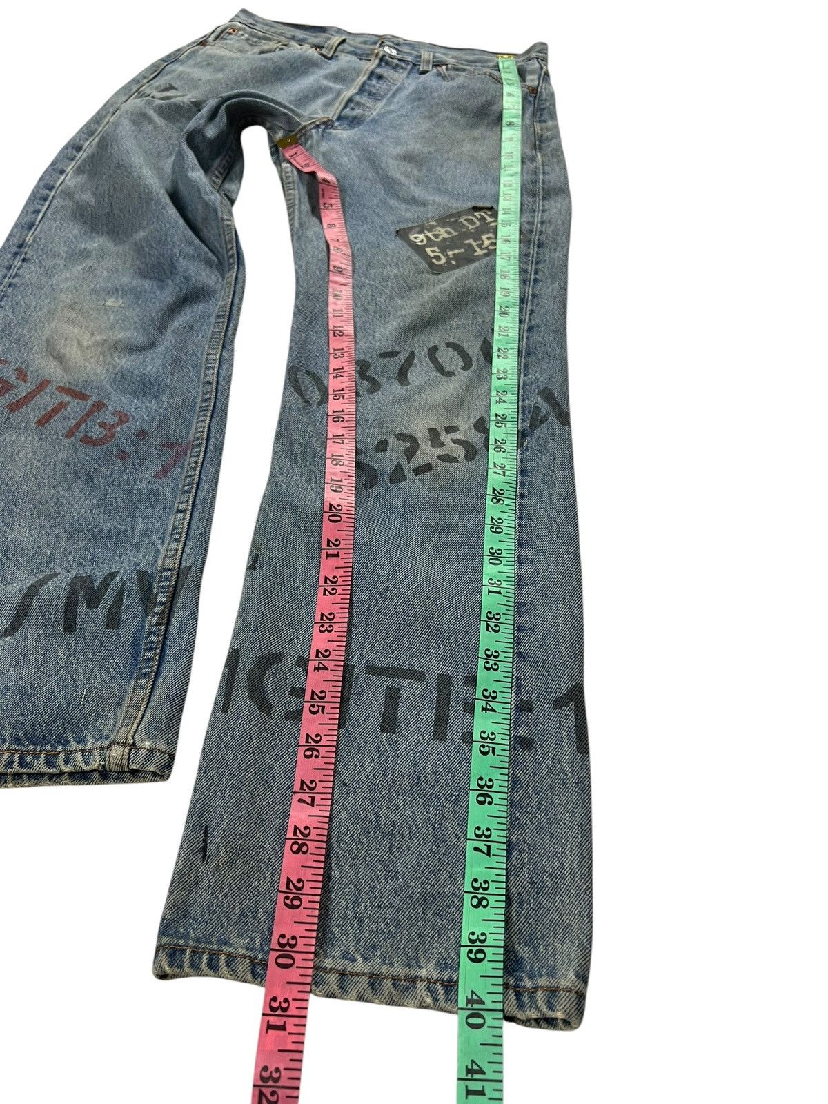 Levi's Vintage 90’s Levis 501 Custom Punk Stone Wash Jean Size US 30 / EU 46 - 19 Thumbnail