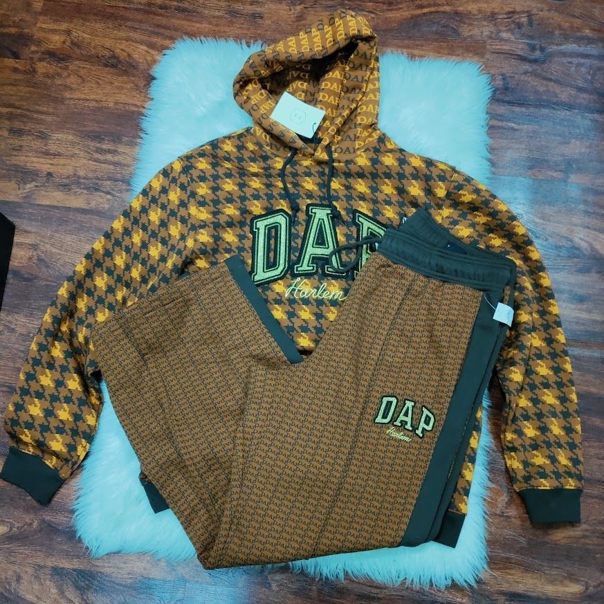 Dapper Dan × Gap NWT Gap x Dapper Dan DAP GAP Unisex M/L Houndstooth Hoodie & Size US 32 / EU 48 - 4 Thumbnail