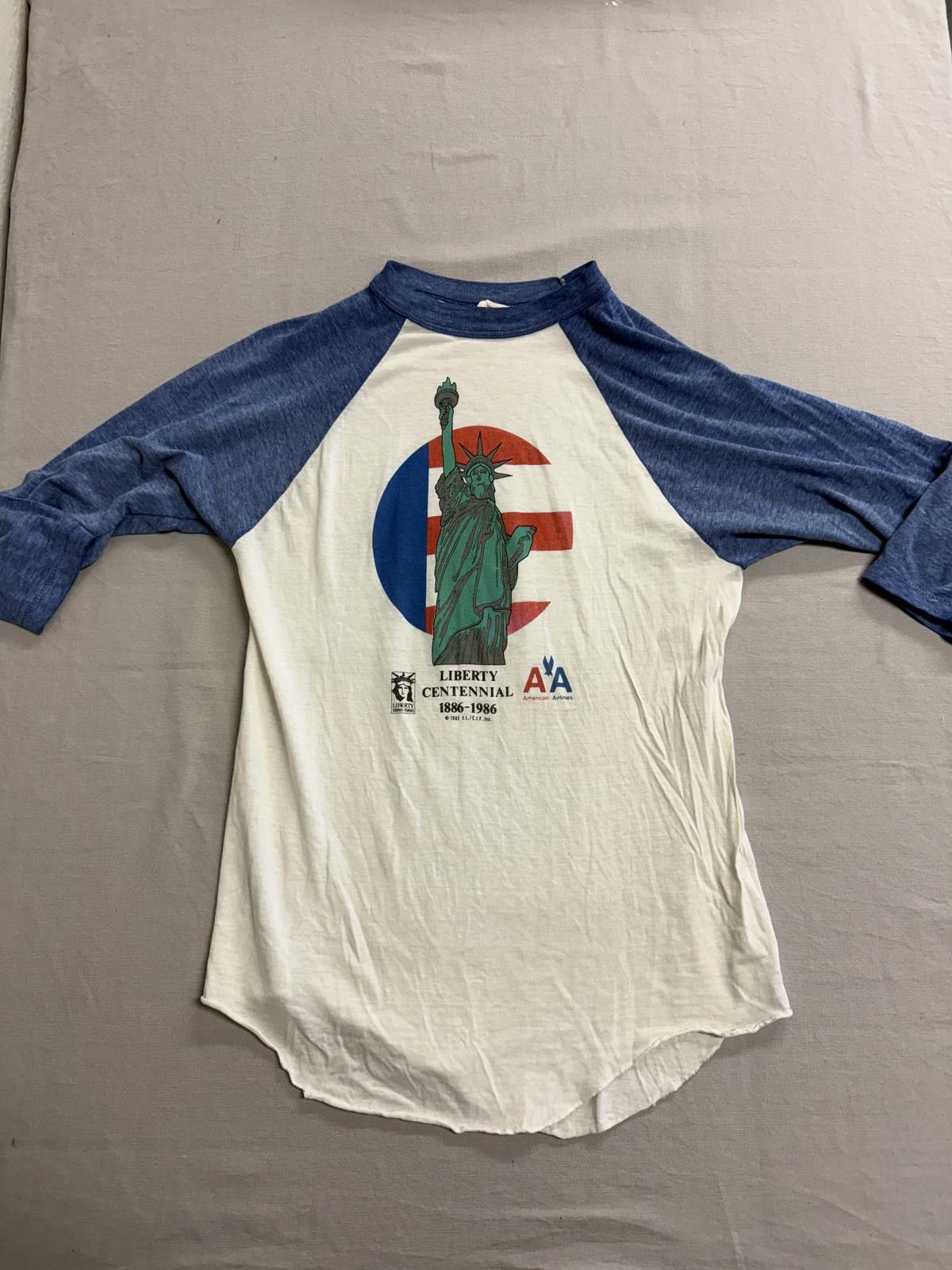 Other Vintage Statue of Liberty Baseball Tee 1886-1986 Centenial L Size US S / EU 44-46 / 1 - 1 Thumbnail