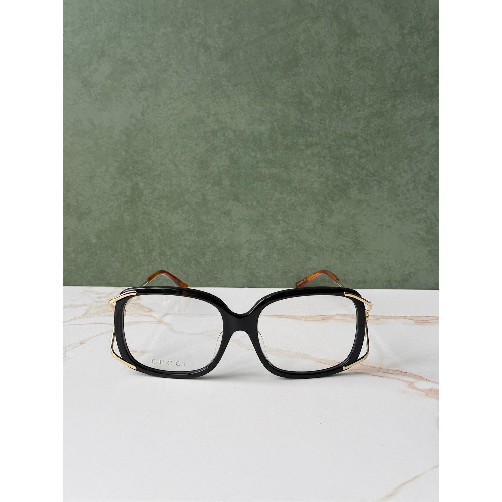 Gucci NEW Gucci GG0648OA Oversized Eyeglasses Frames in Black Size ONE SIZE - 5 Thumbnail