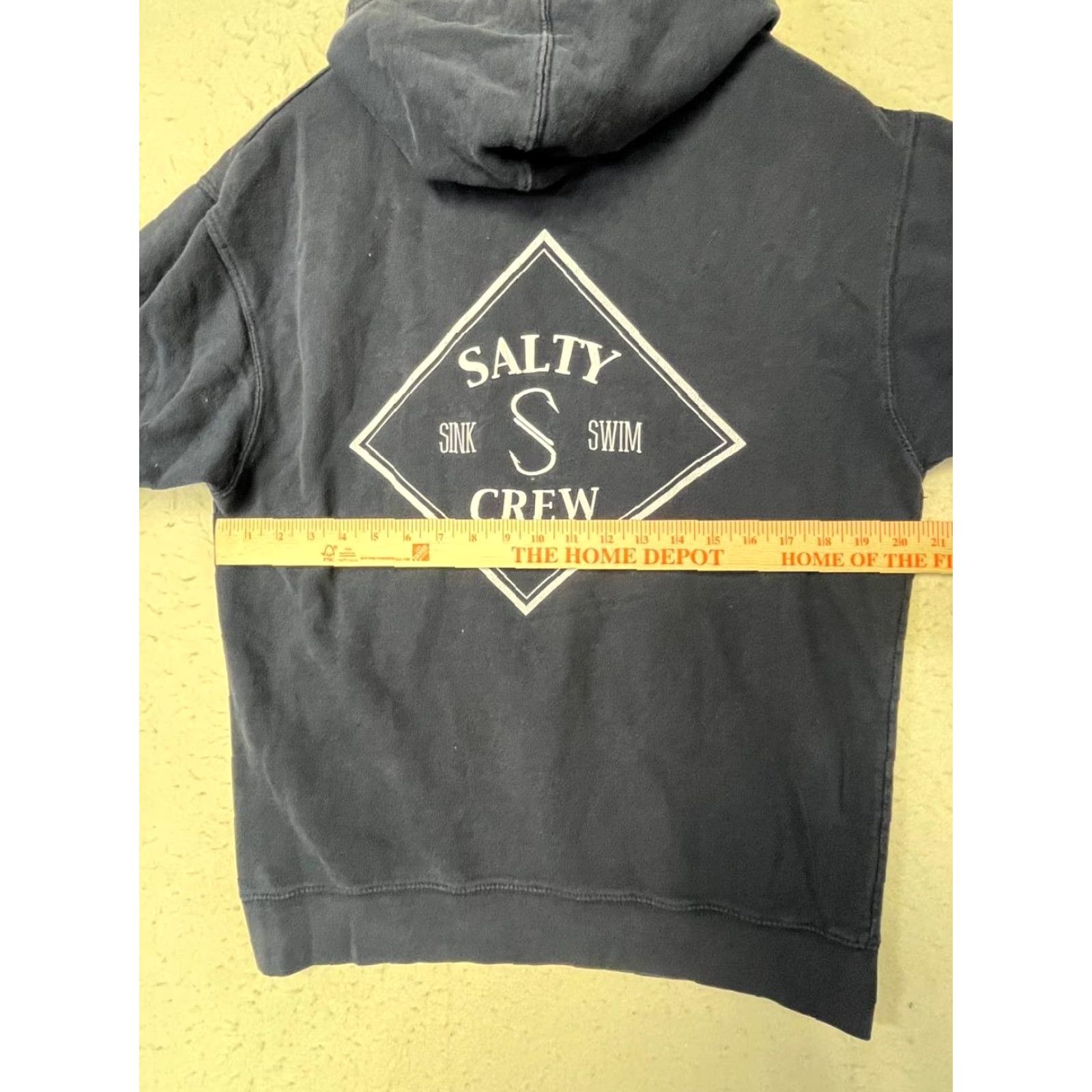 Vintage Salty Crew Hoodie Long Sleeve Chasing Tail Size M Blue Canvas Logo | Men | Regular Fit Size US M / EU 48-50 / 2 - 5 Thumbnail