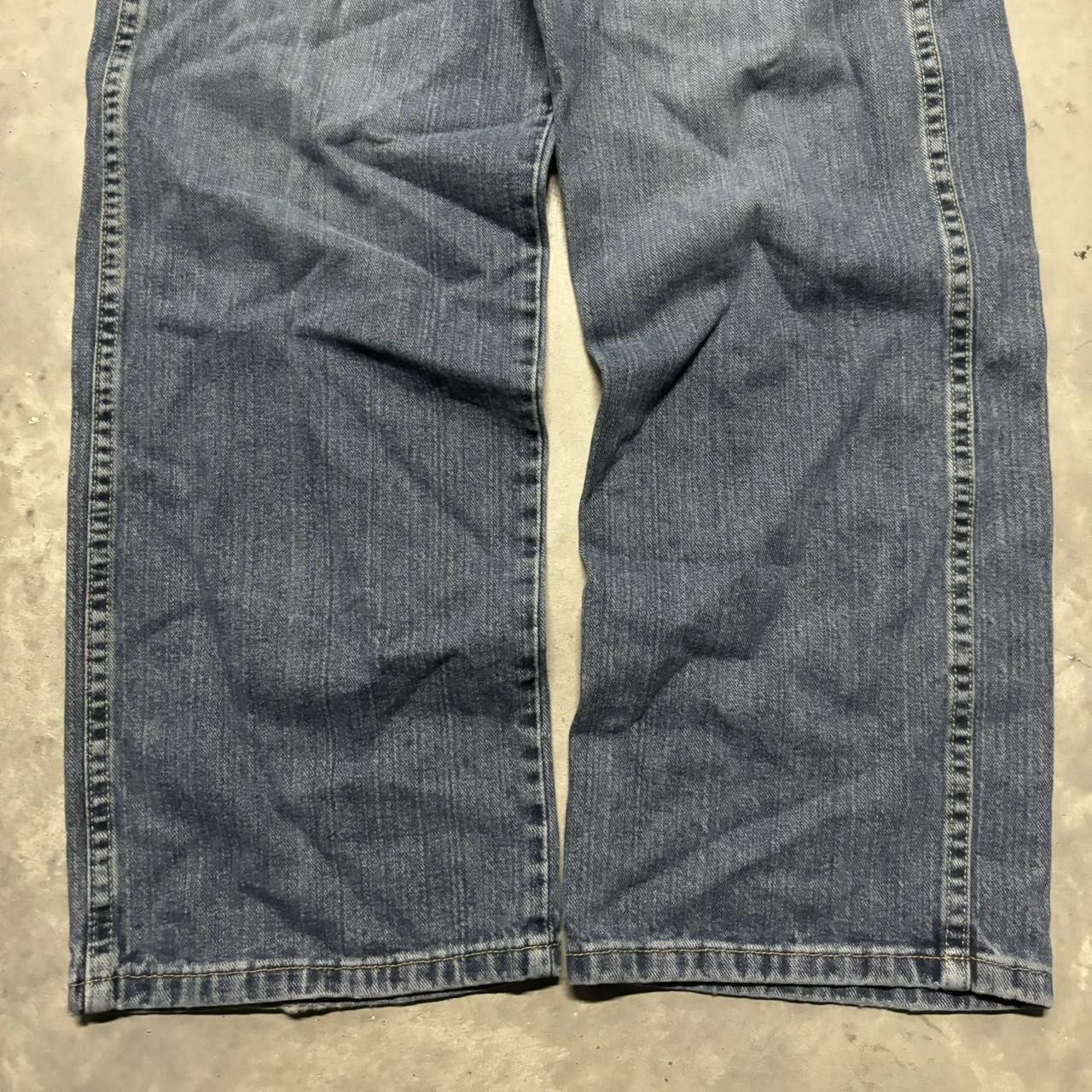 Japanese Brand × Vintage Crazy Vintage Y2K/2000s Grunge Medium Wash Denim Jeans! Size US 32 / EU 48 - 6 Thumbnail