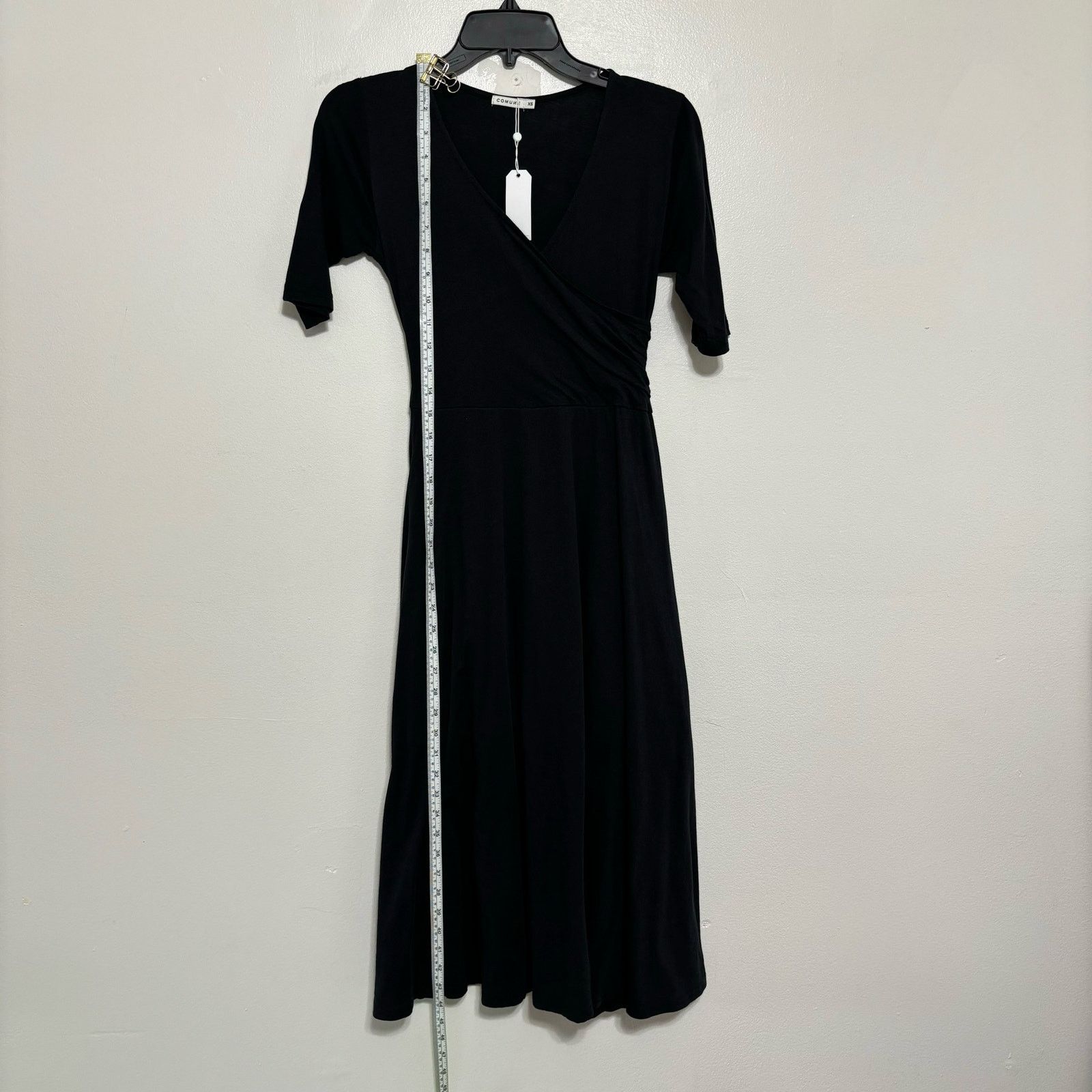 Comune Comune Black Faux Wrap Colbert Dress – Size XS – NWT Size XS / US 0-2 / IT 36-38 - 4 Thumbnail