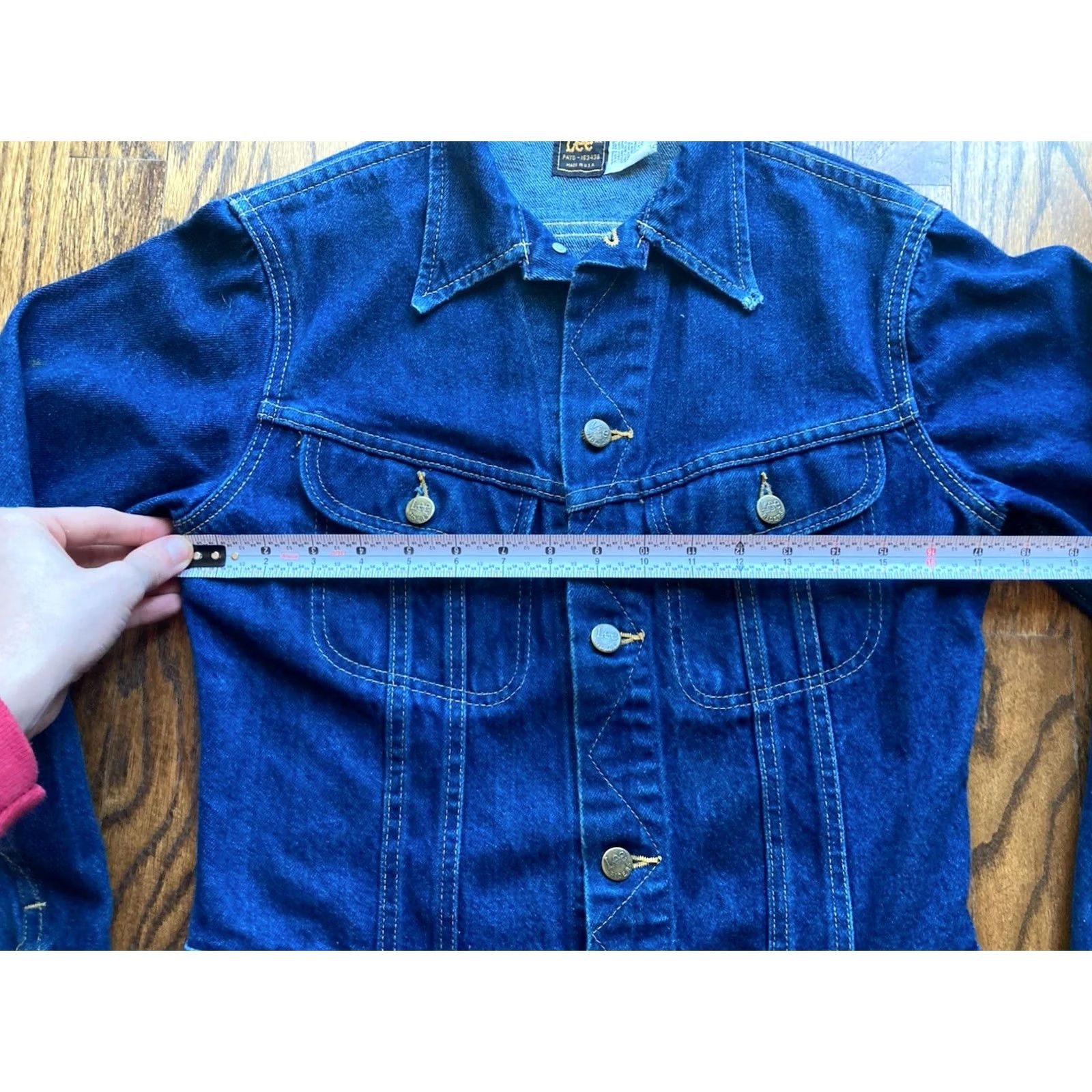Lee VINTAGE Lee Jacket Denim Blue Jean Womens 16 Regular USA Made Western Trucker Size 16 Women Blue Jean Jacket Womens Mens Girls Size 38" / US 16 / IT 52 - 7 Thumbnail