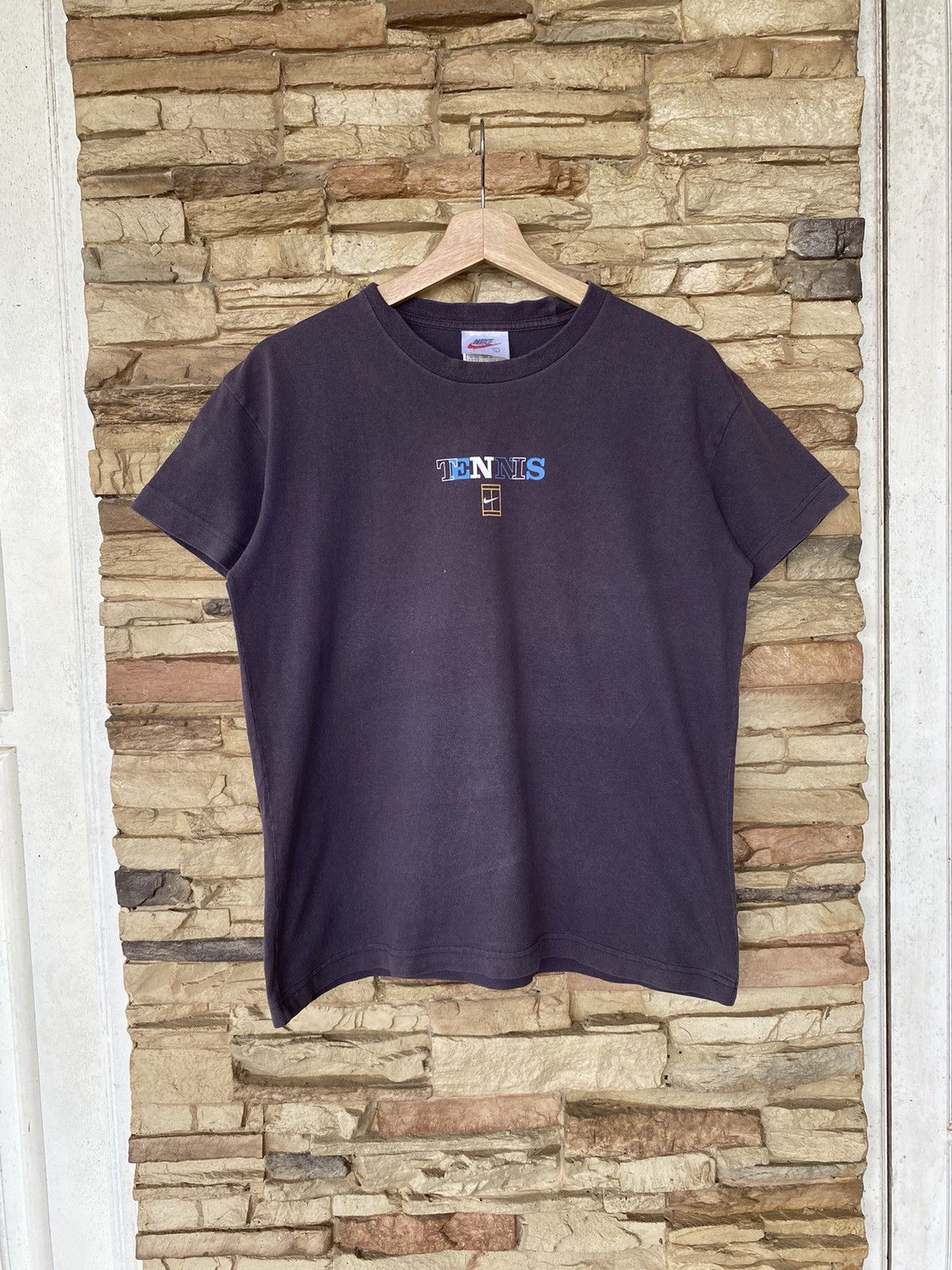 Nike Vintage 90s Nike Court Tennis Faded Tee Size US M / EU 48-50 / 2 - 2 Thumbnail