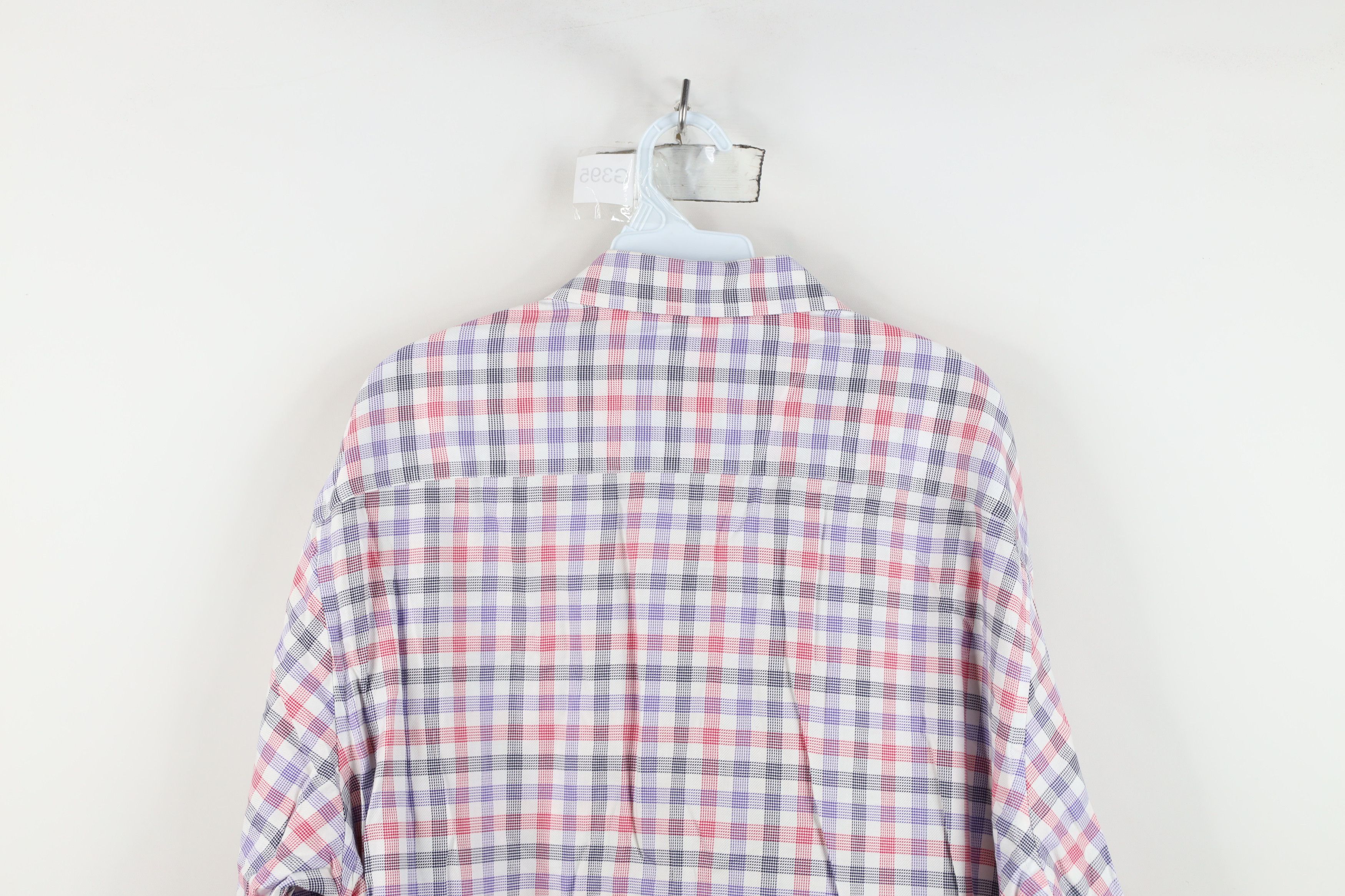 Johnston & Murphy Johnston & Murphy Checkered Collared Button Shirt Cotton Size US XL / EU 56 / 4 - 14 Thumbnail