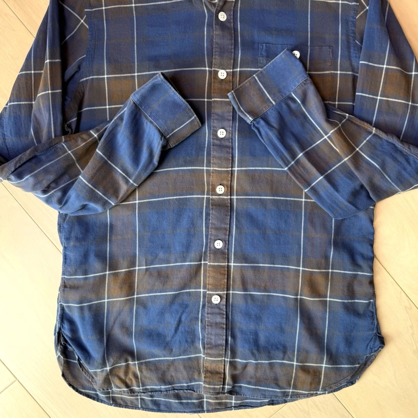 Todd Snyder Todd Snyder Shirt Small Blue Multicolor Plaid Long Sleeve Cotton Made In USA Size US S / EU 44-46 / 1 - 6 Thumbnail