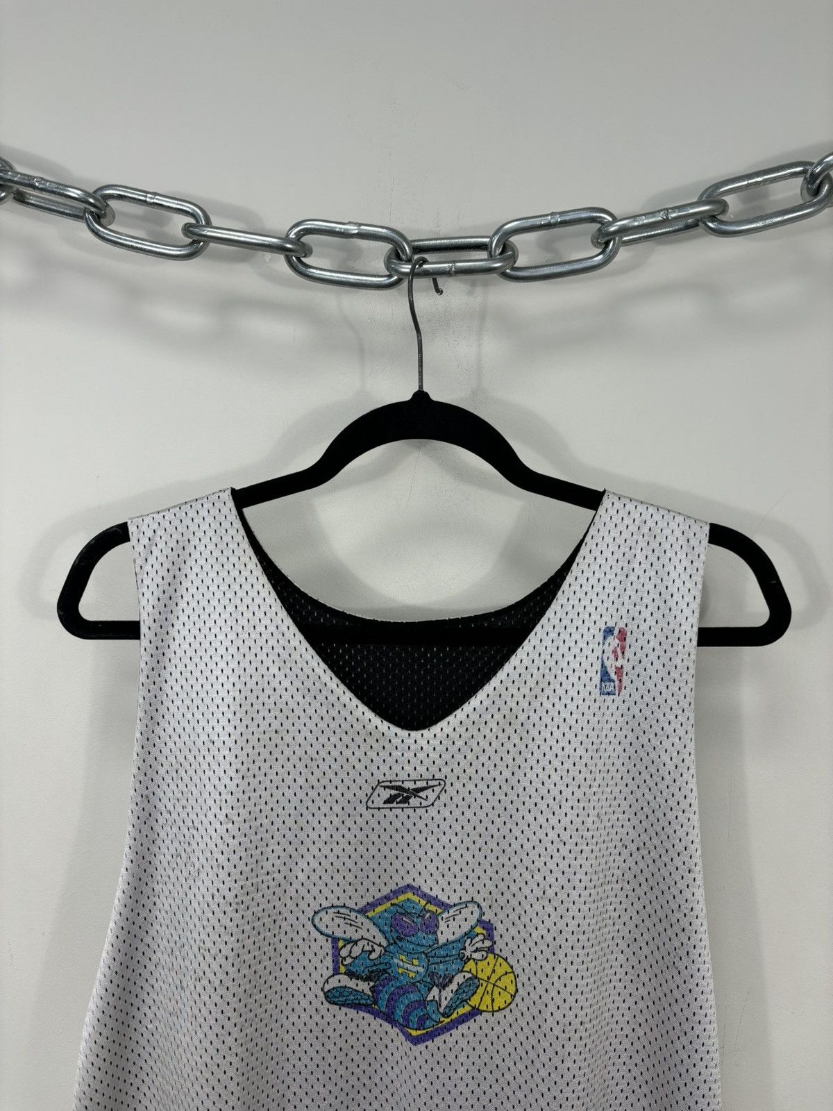 Reebok Vintage Reebok Charlotte Hornets Reversible Rare NBA Jersey Size US XL / EU 56 / 4 - 9 Thumbnail