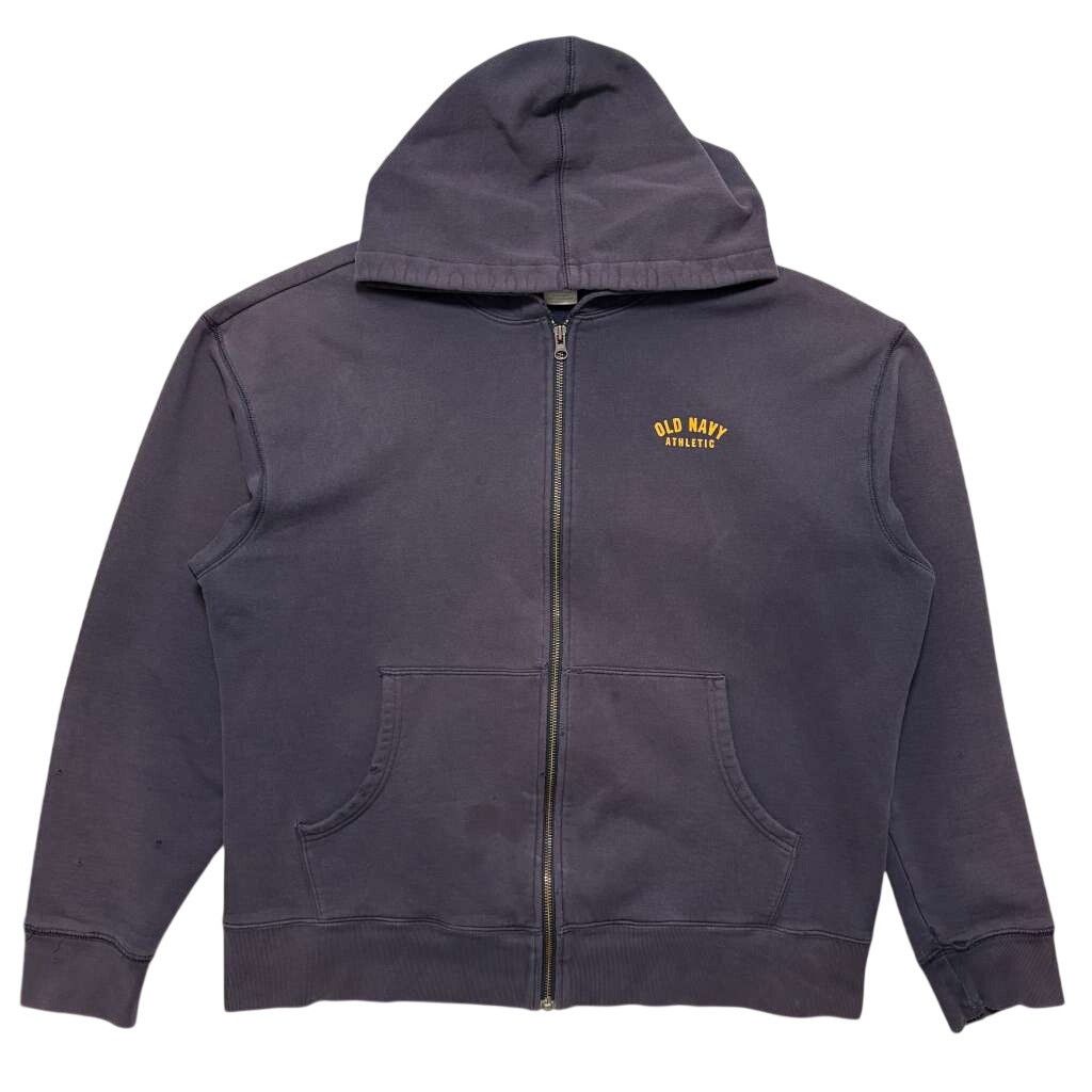 Old Navy VTG Y2K 00's Old Navy Faded Distressed Zip Up Hoodie Navy L Size US L / EU 52-54 / 3 - 1 Thumbnail