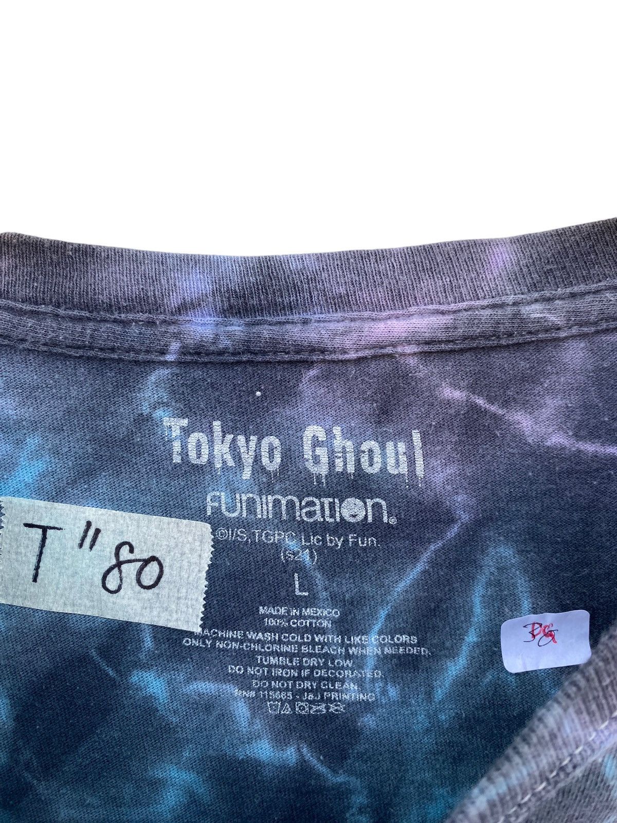 Anime Tokyo Ghoul Tie Dye Anime Manga Tees Size US L / EU 52-54 / 3 - 3 Thumbnail