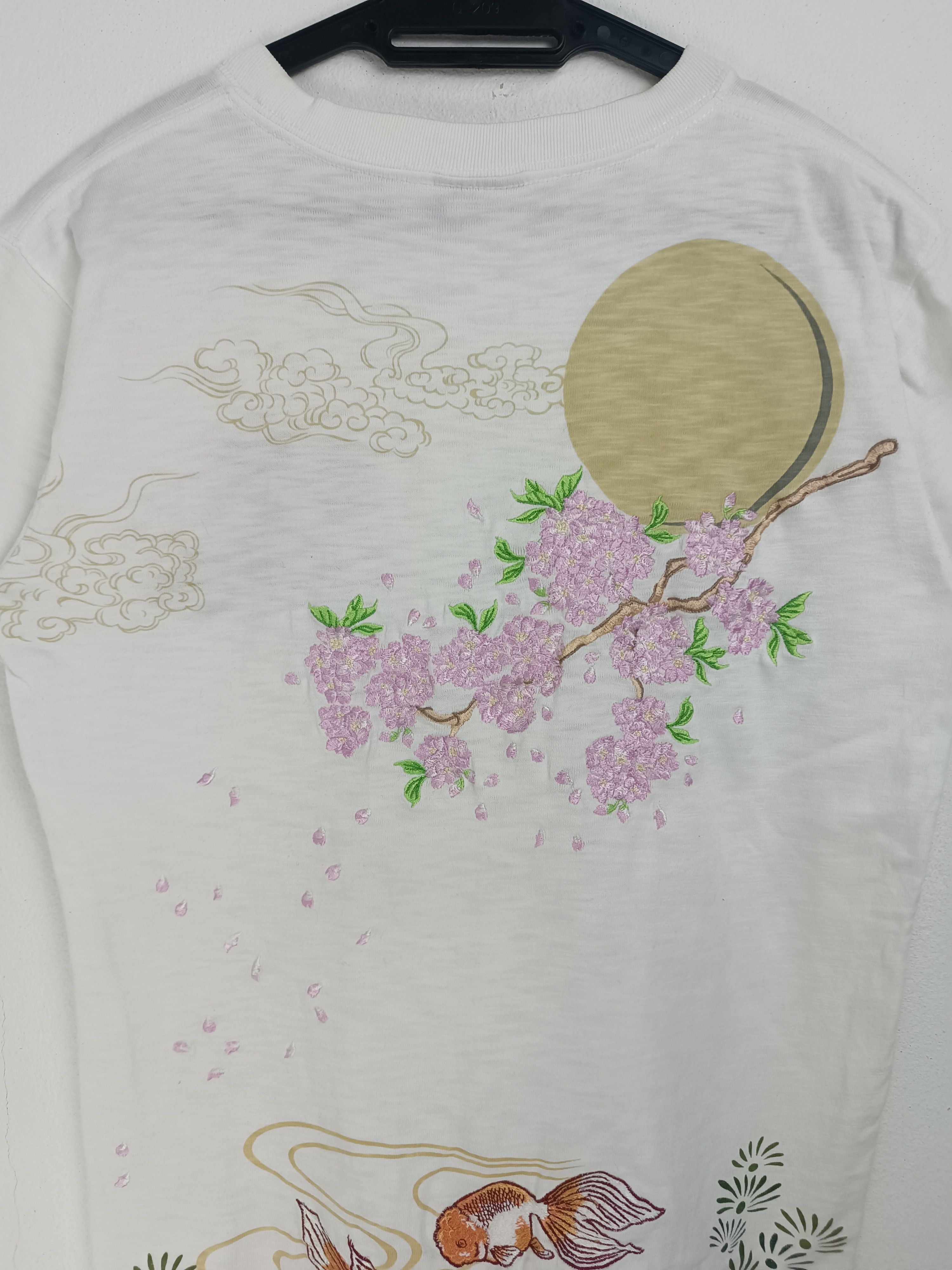 Japanese Brand VINTAGE SUKAJAN STYLE JAPANESE KOI FULL EMBROIDERY VERY RARE Size US M / EU 48-50 / 2 - 15 Thumbnail