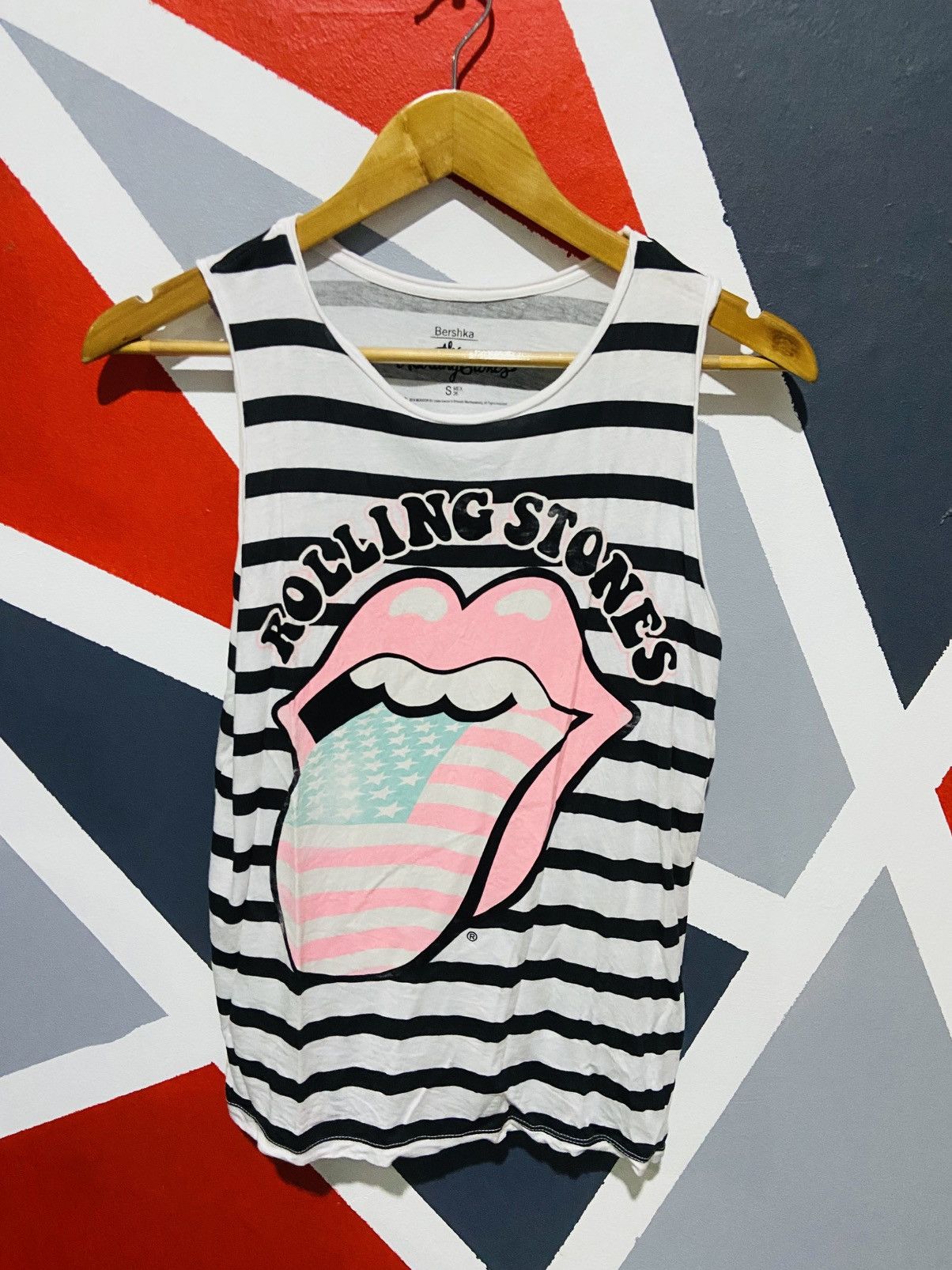 Bershka Vintage Sleeveless The Roliing Stones Size US S / EU 44-46 / 1 - 1 Thumbnail