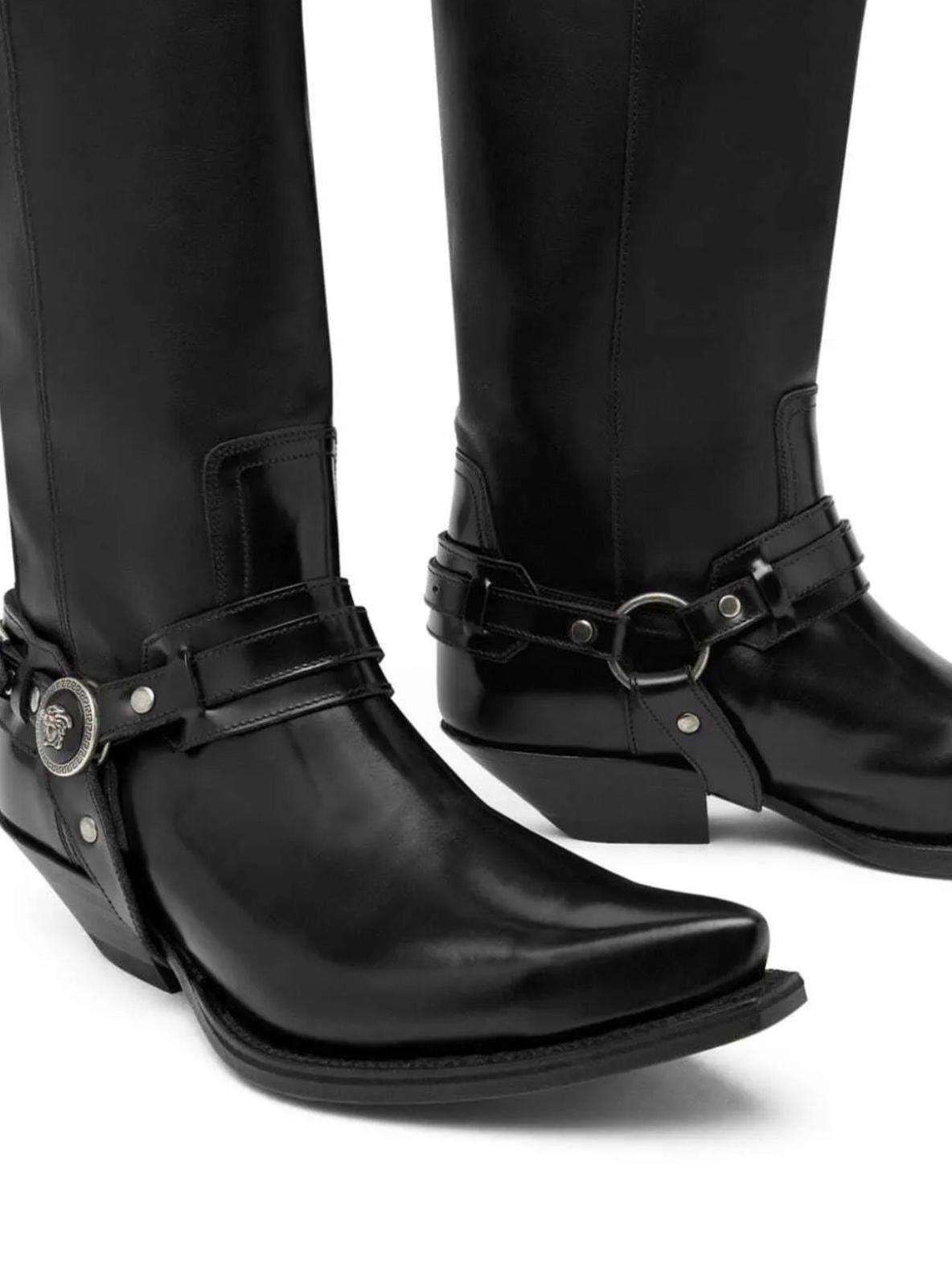 Versace Versace Texano Knee High Boots Size US 5 / IT 35 - 4 Thumbnail