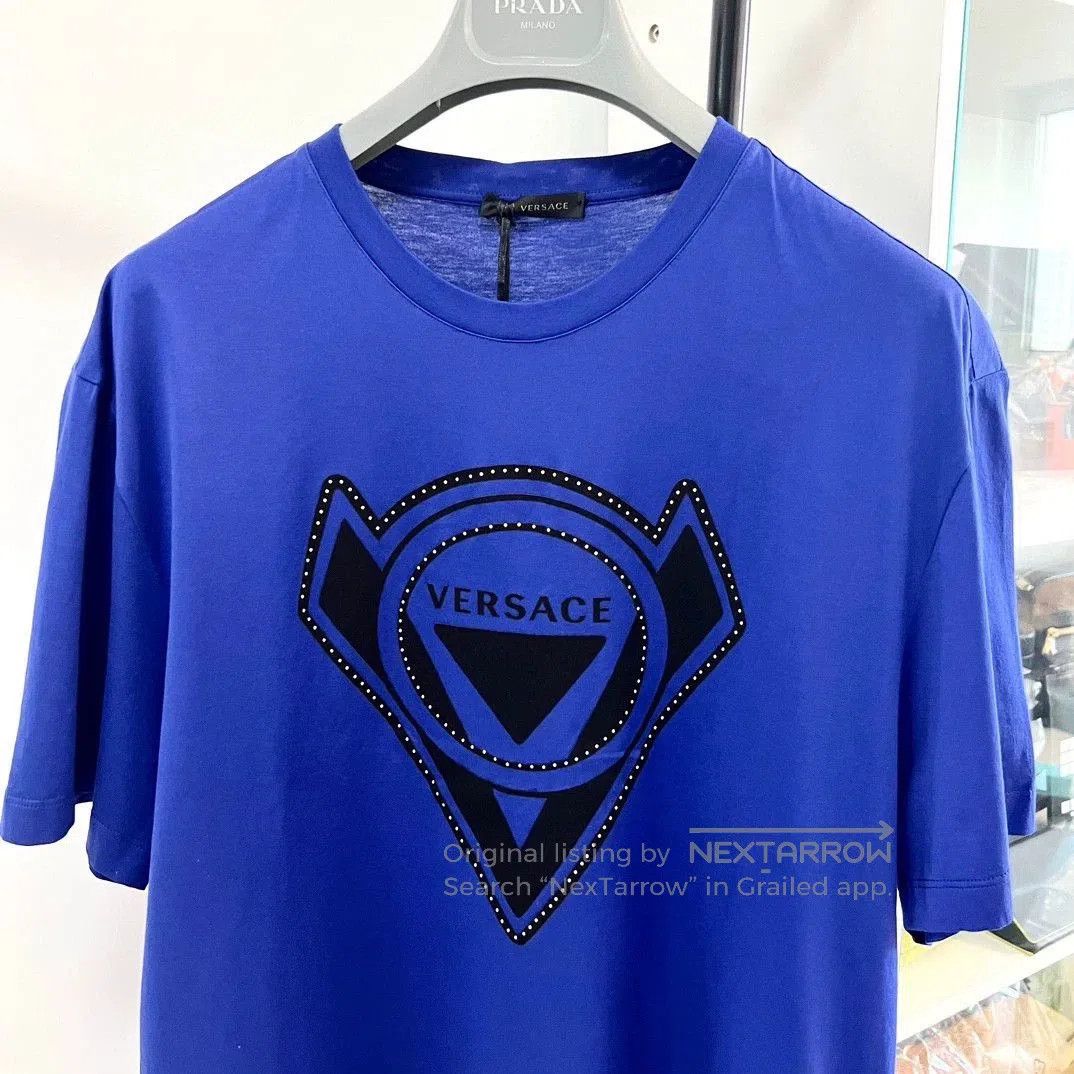 Versace VERSACE Men's Cotton Short Sleeve T-Shirt. Size US L / EU 52-54 / 3 - 3 Thumbnail