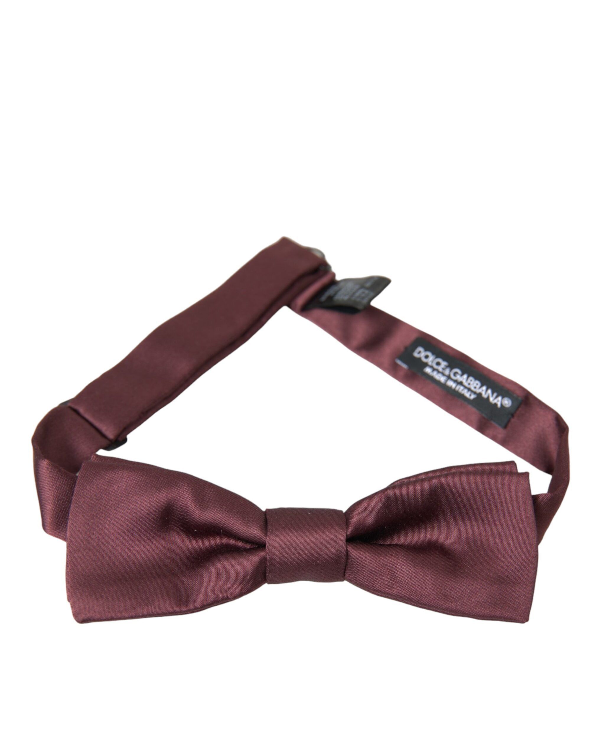 Dolce & Gabbana Brown Silk Adjustable Neck Men Bow Men's Tie Size ONE SIZE - 1 Thumbnail