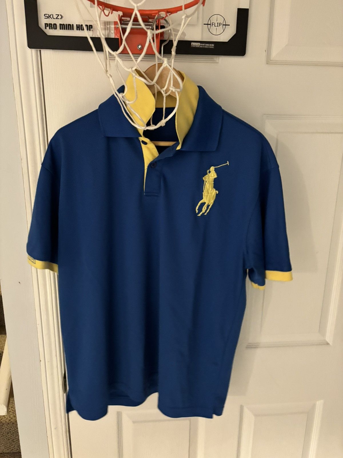 Polo Ralph Lauren Navy and yellow Polo Ralph Lauren double collar polo shirt Size US M / EU 48-50 / 2 - 2 Thumbnail