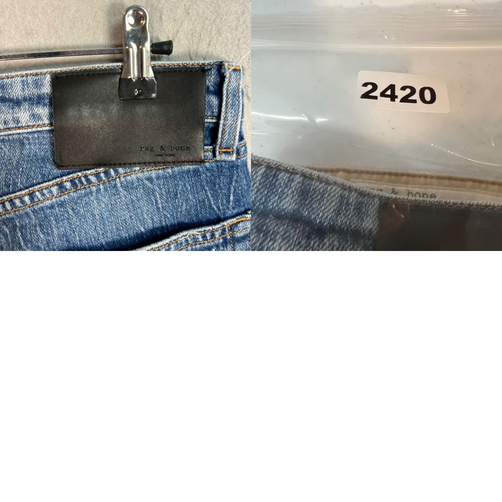 Rag & Bone VINTAGE Rag & Bone Womens Size 24 Rosa Mid-Rise Boyfriend Jeans Distressed Denim Blue Size 42" / US 20 - 9 Thumbnail