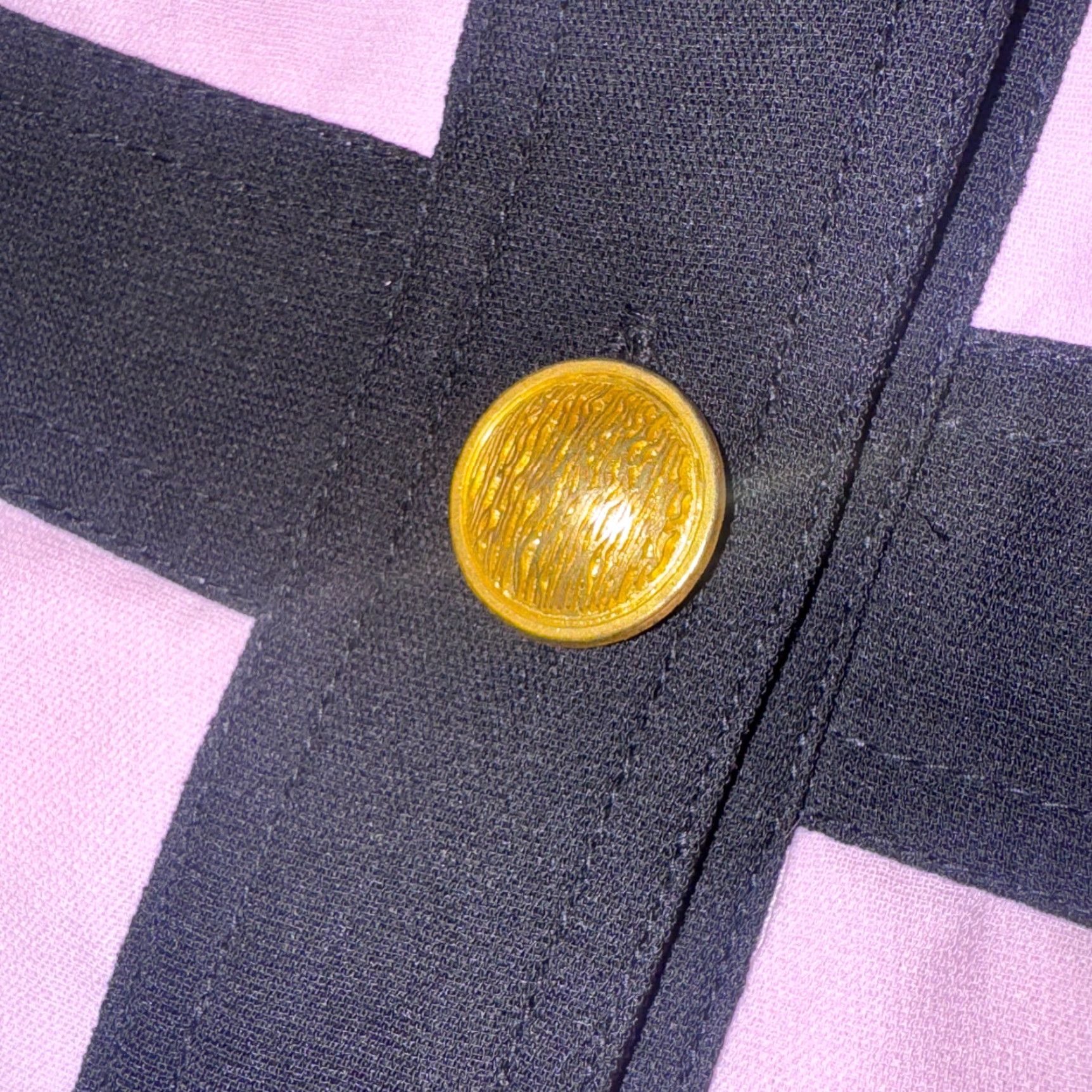 Vintage Drapers & Damons Pink Blazer Jacket 12 Women Cropped Short Sleeve Button Polyester Vintage No Size XL / US 12-14 / IT 48-50 - 2 Thumbnail