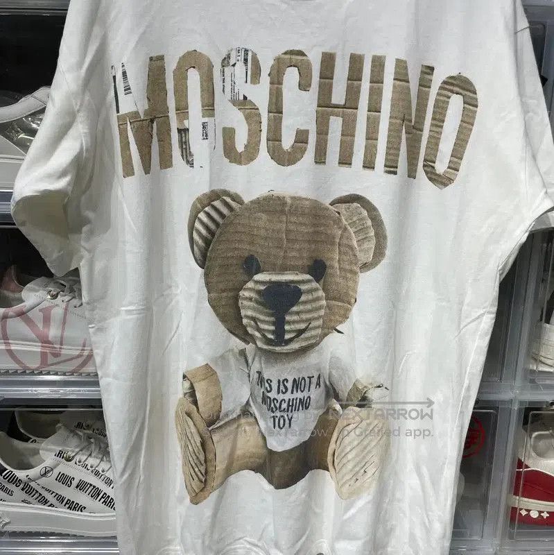 Moschino Moschino White Cotton T-Shirt with Teddy Bear . Size S / US 4 / IT 40 - 7 Thumbnail