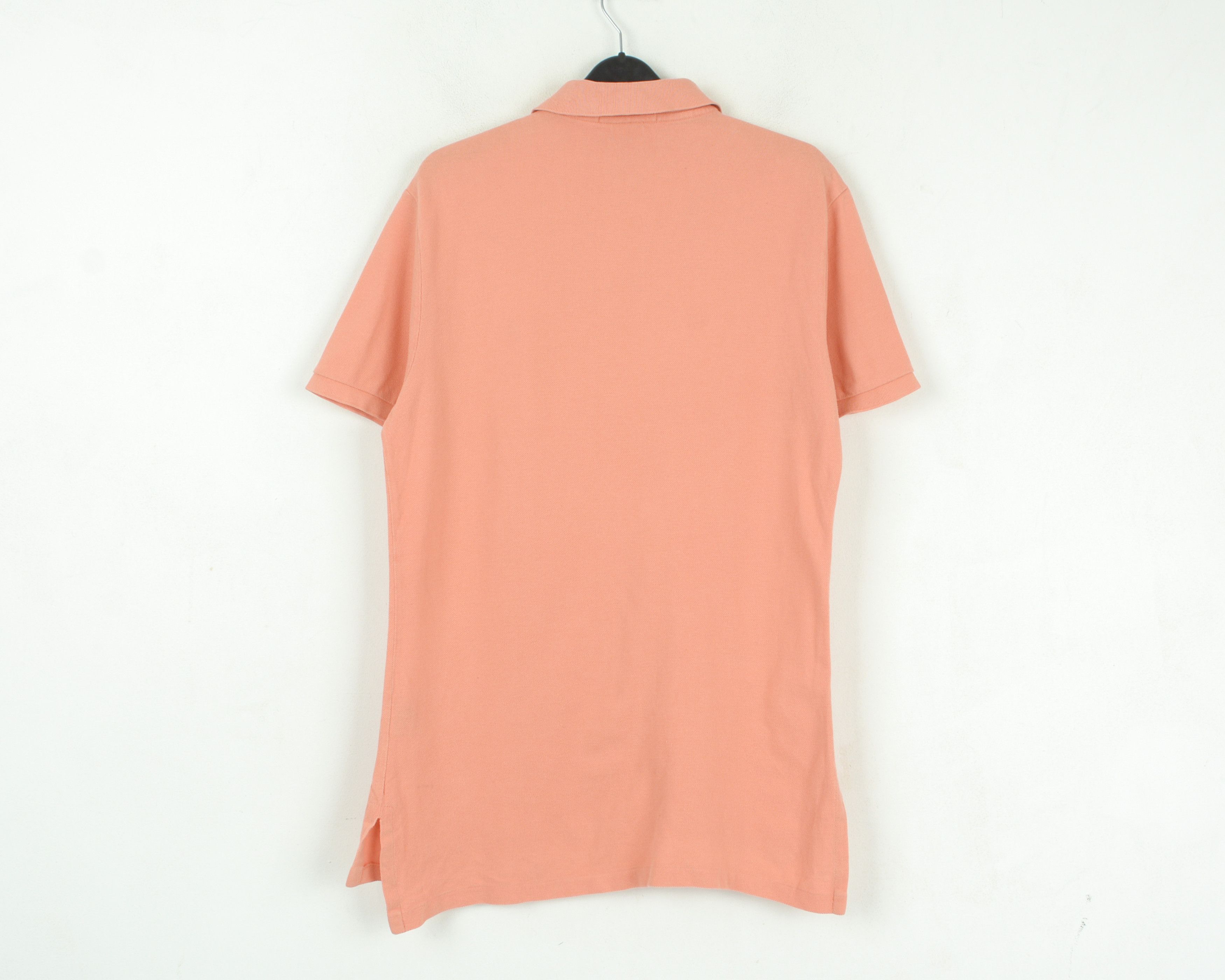 Polo Ralph Lauren Men M Custom Fit Shirt Orange Peach Short Sleeved Casual Top Size US M / EU 48-50 / 2 - 7 Thumbnail